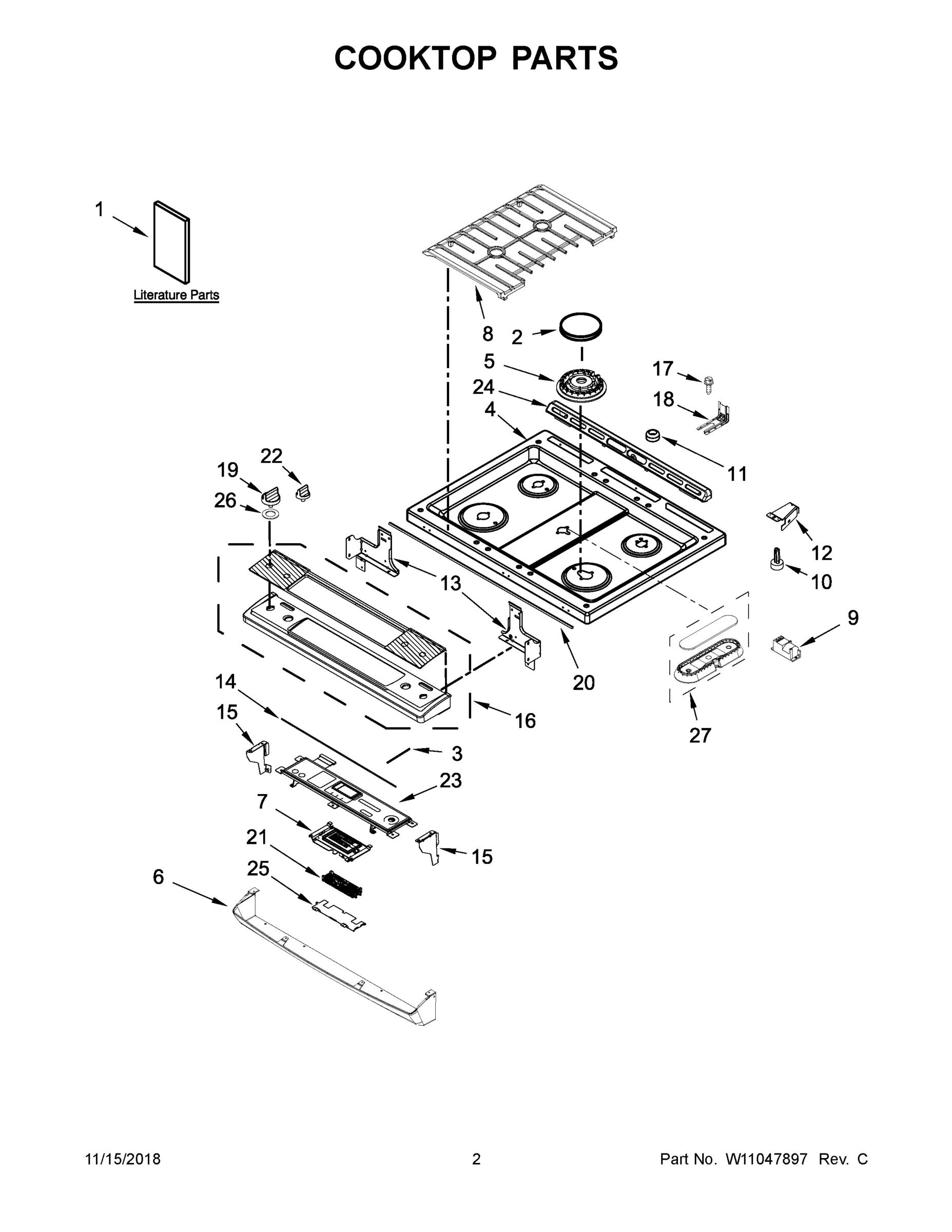 02 - COOKTOP PARTS