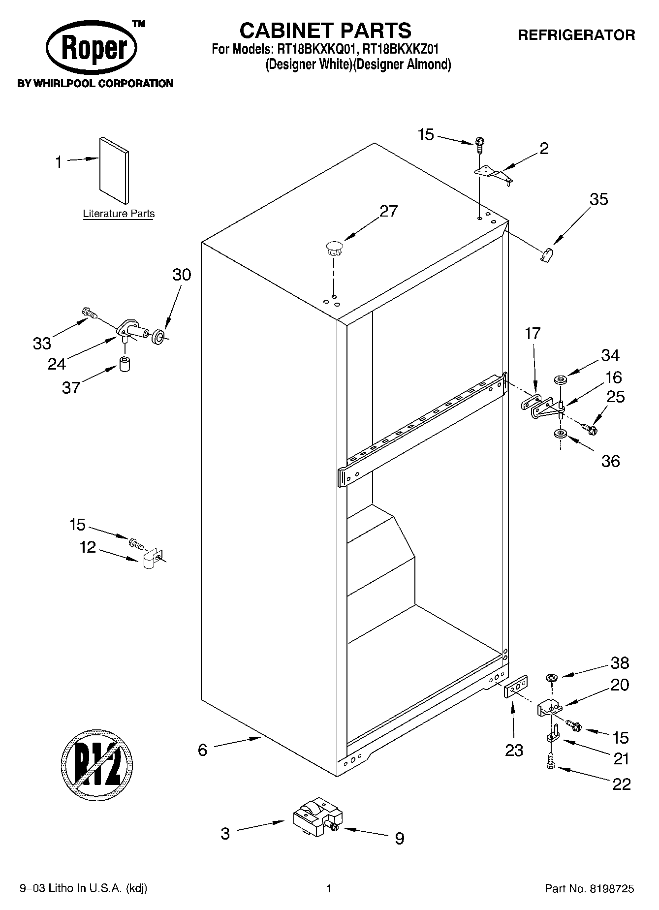 01 - CABINET PARTS