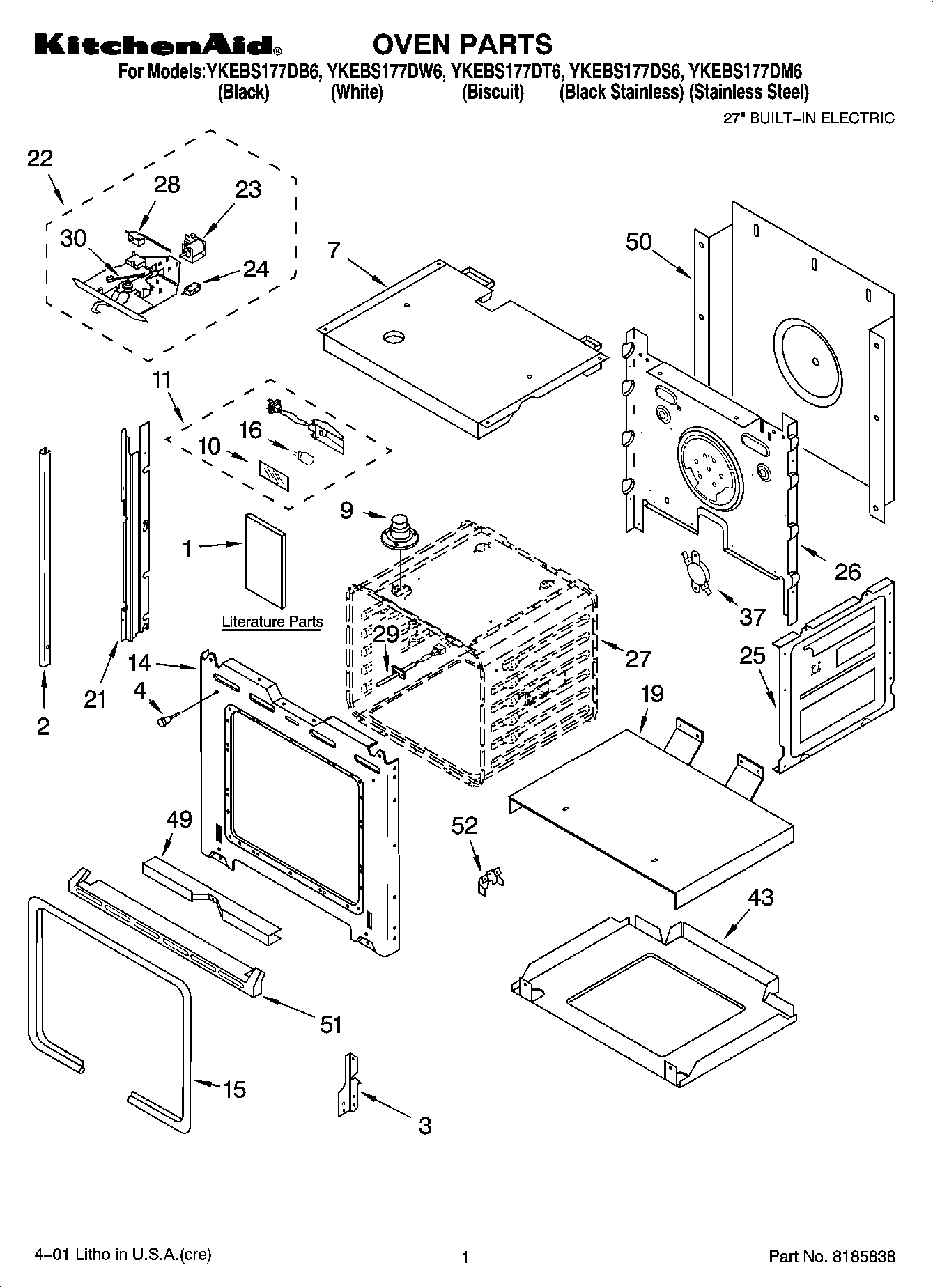 01 - OVEN PARTS