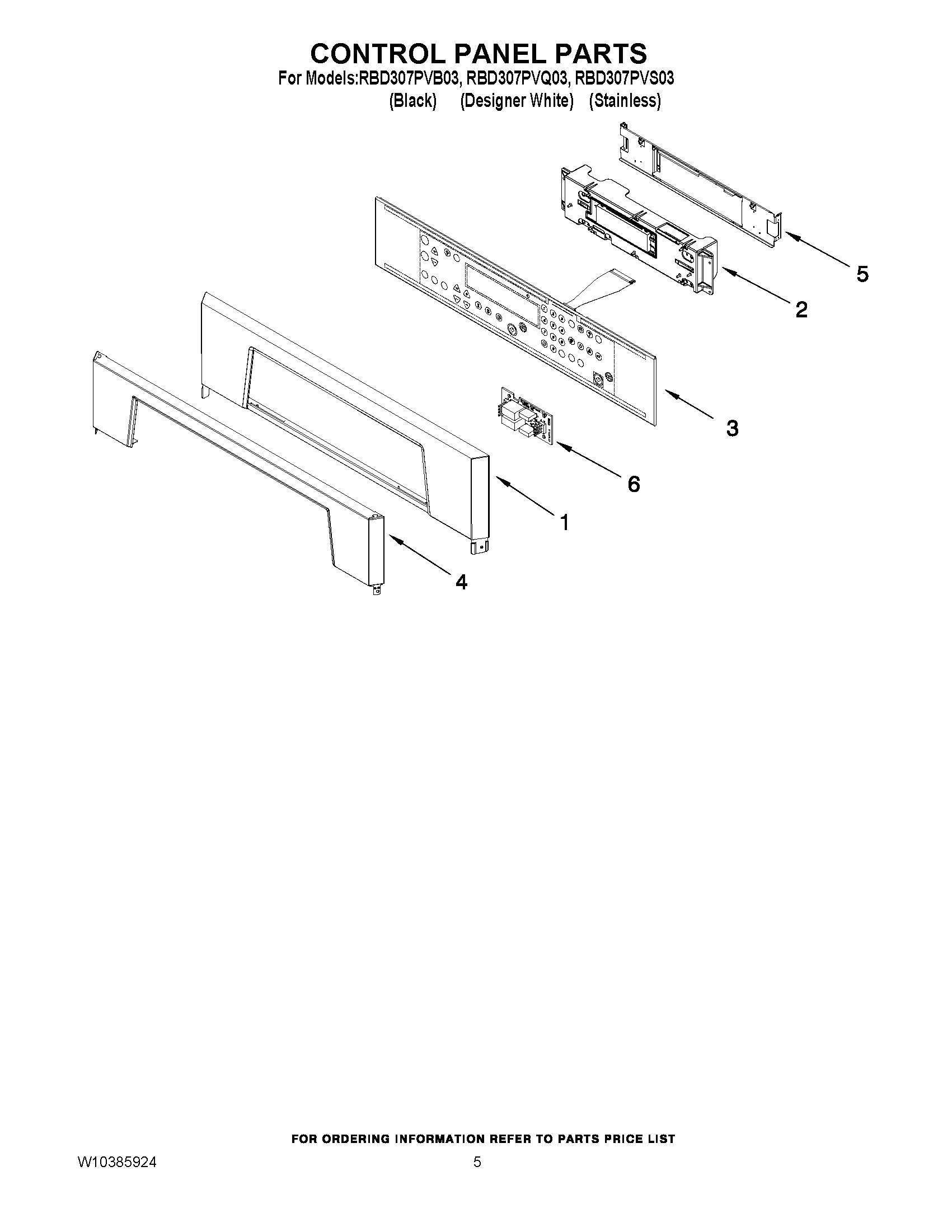 03 - CONTROL PANEL PARTS