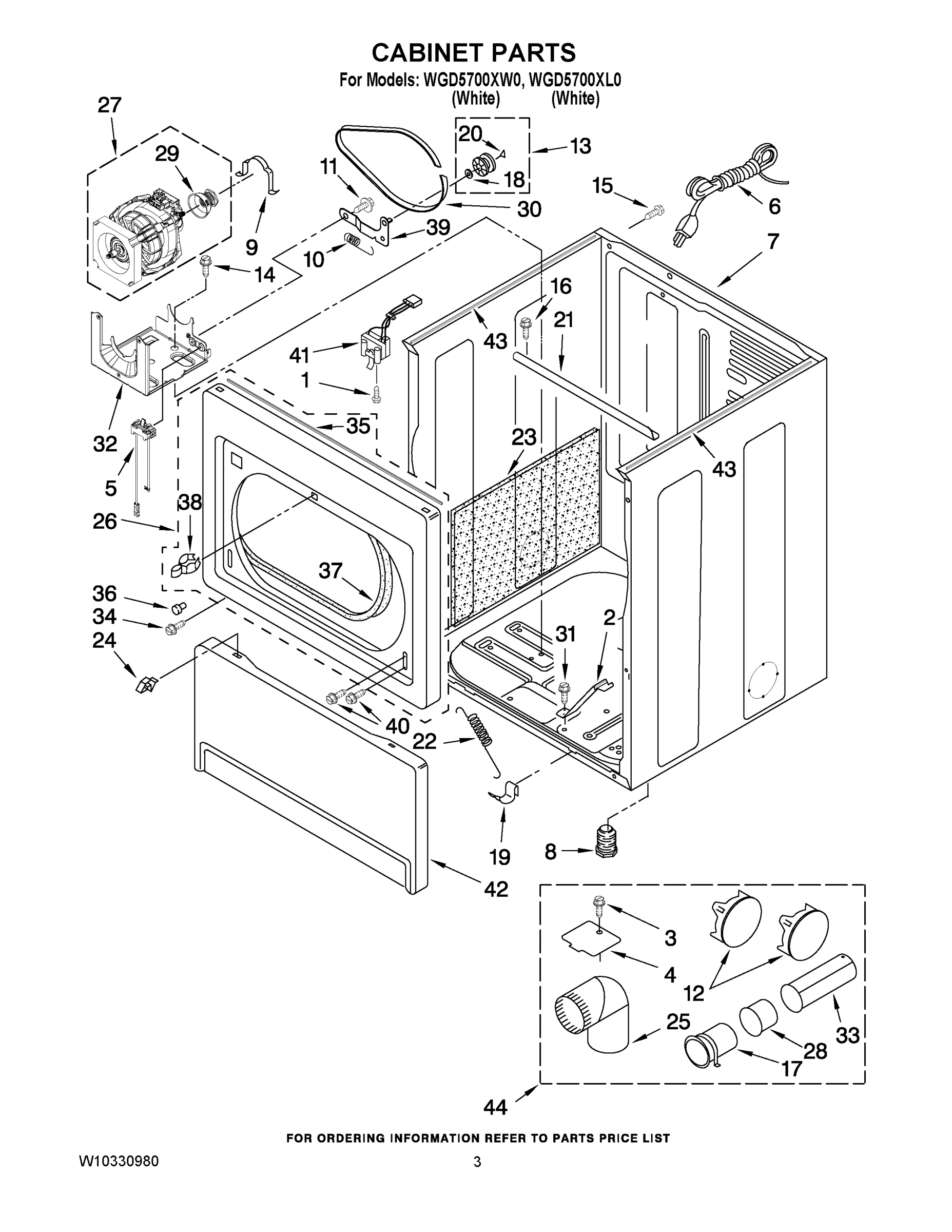 02 - CABINET PARTS