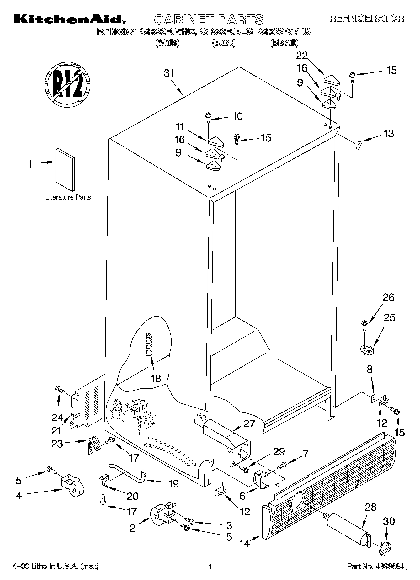 01 - CABINET, LITERATURE