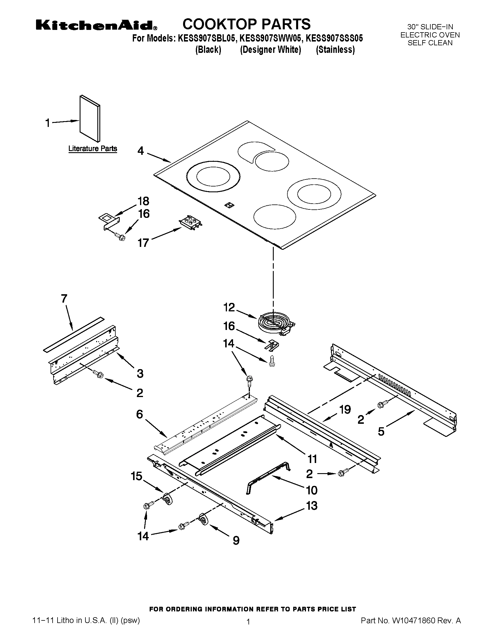 01 - COOKTOP PARTS