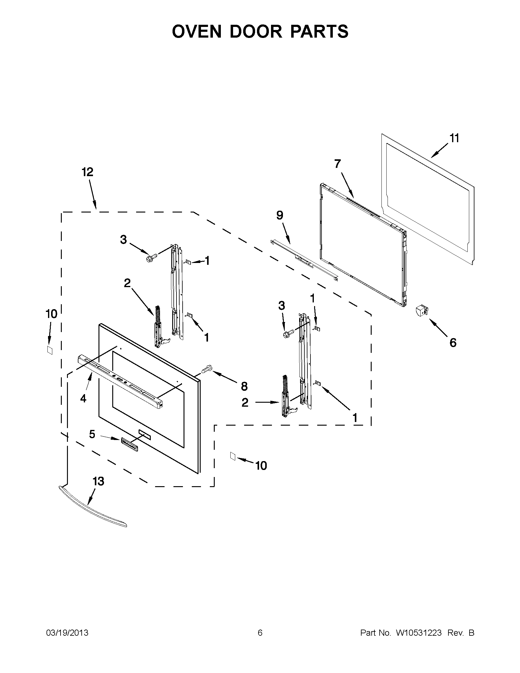 03 - OVEN DOOR PARTS