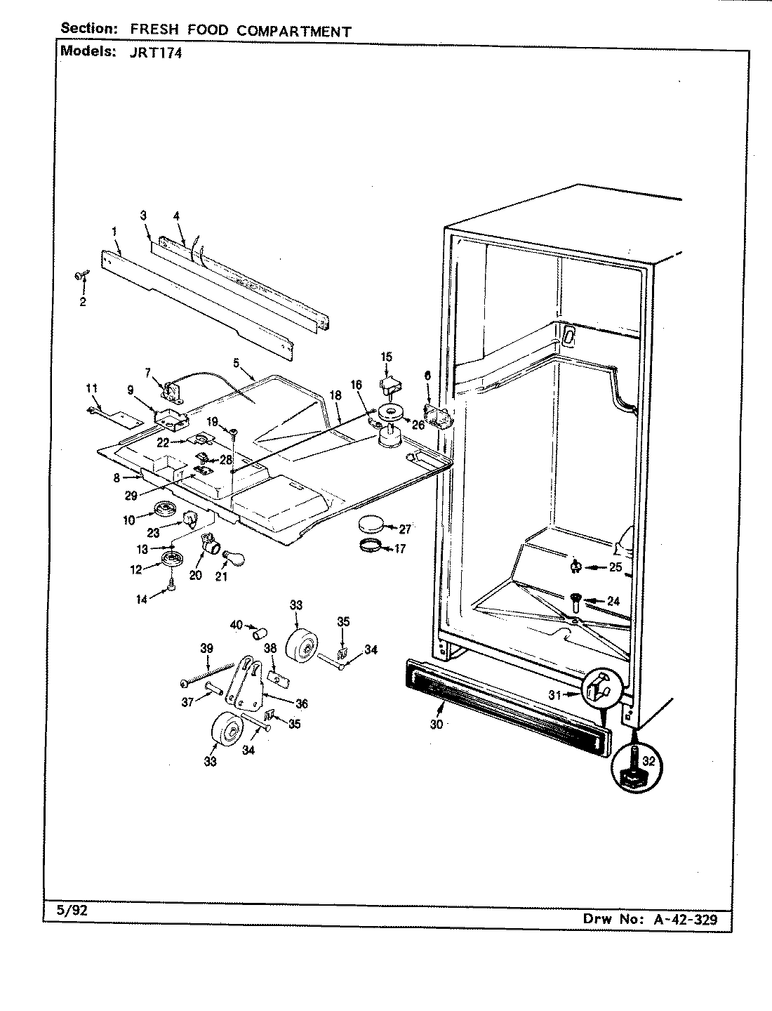 03 - FRESH FOOD COMPARTMENT (B/M CJ23A)