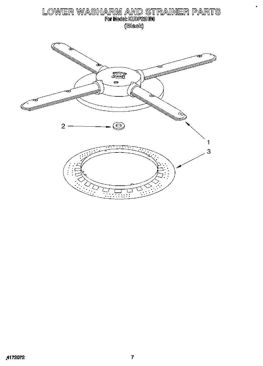 05 - LOWER WASHARM AND STRAINER