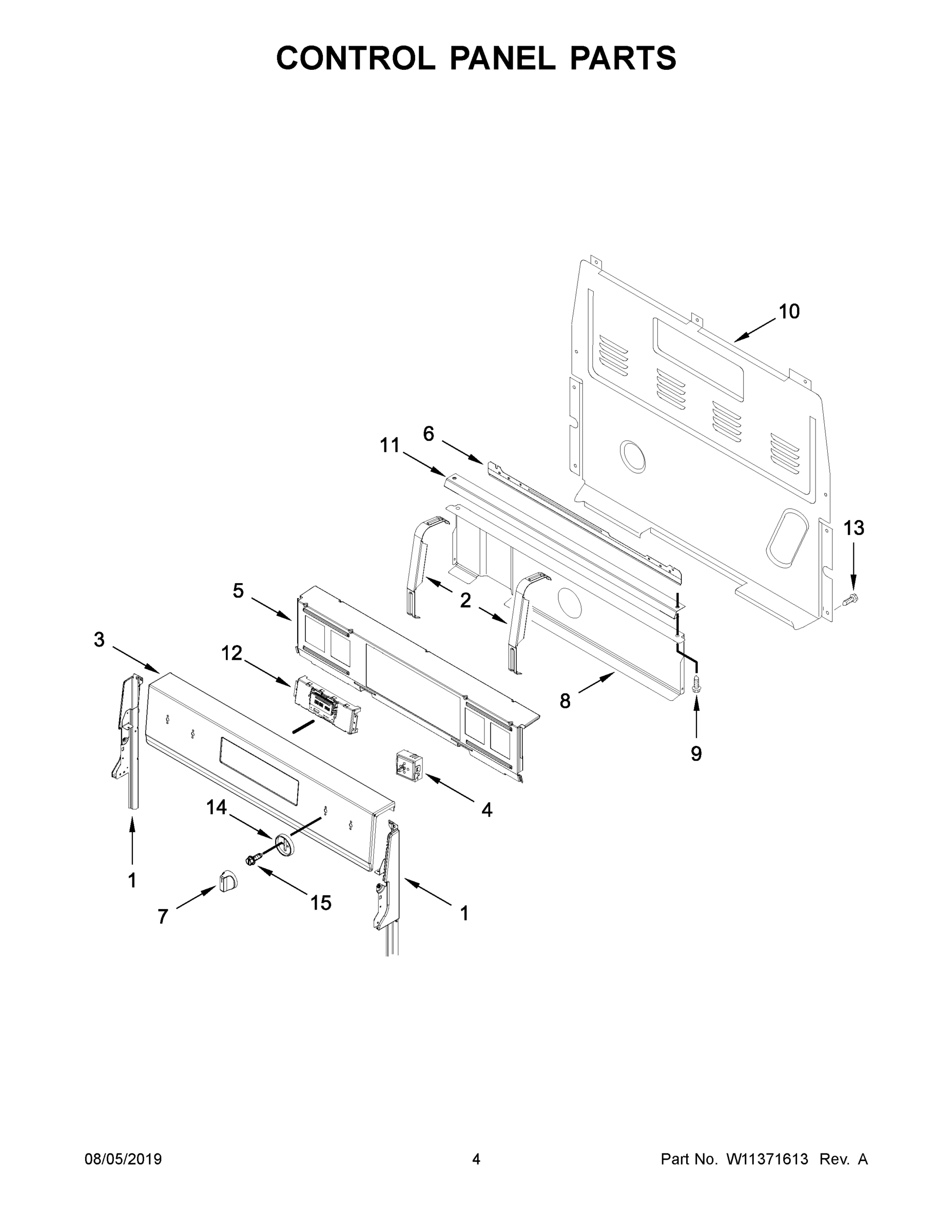 03 - CONTROL PANEL PARTS