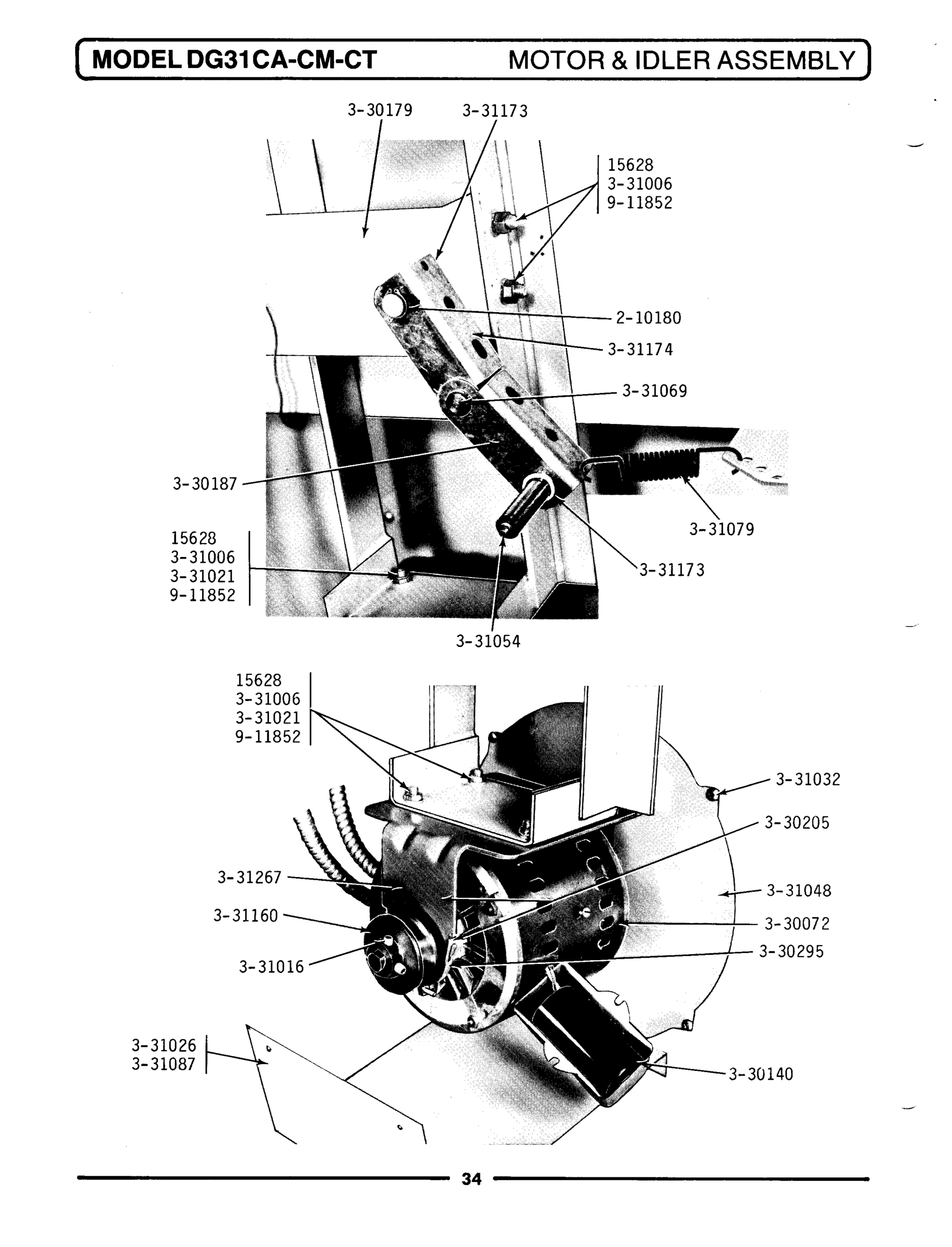 14 - MOTOR & IDLER ASSEMBLY