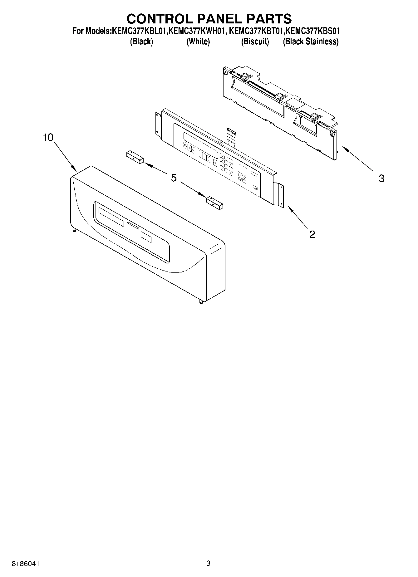 02 - CONTROL PANEL PARTS