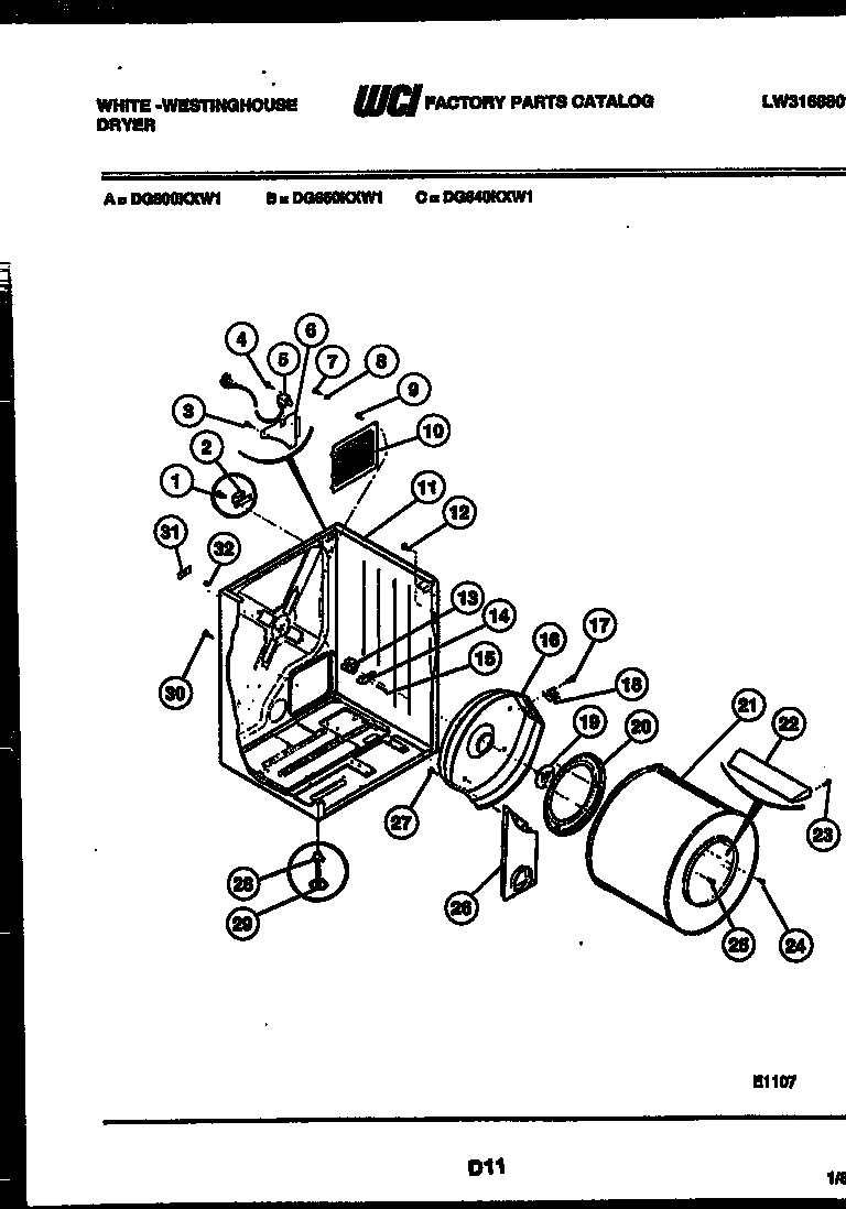 02 - CABINET AND COMPONENT PARTS