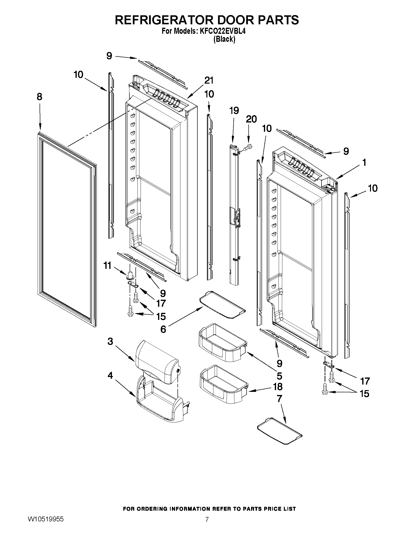 04 - REFRIGERATOR DOOR PARTS