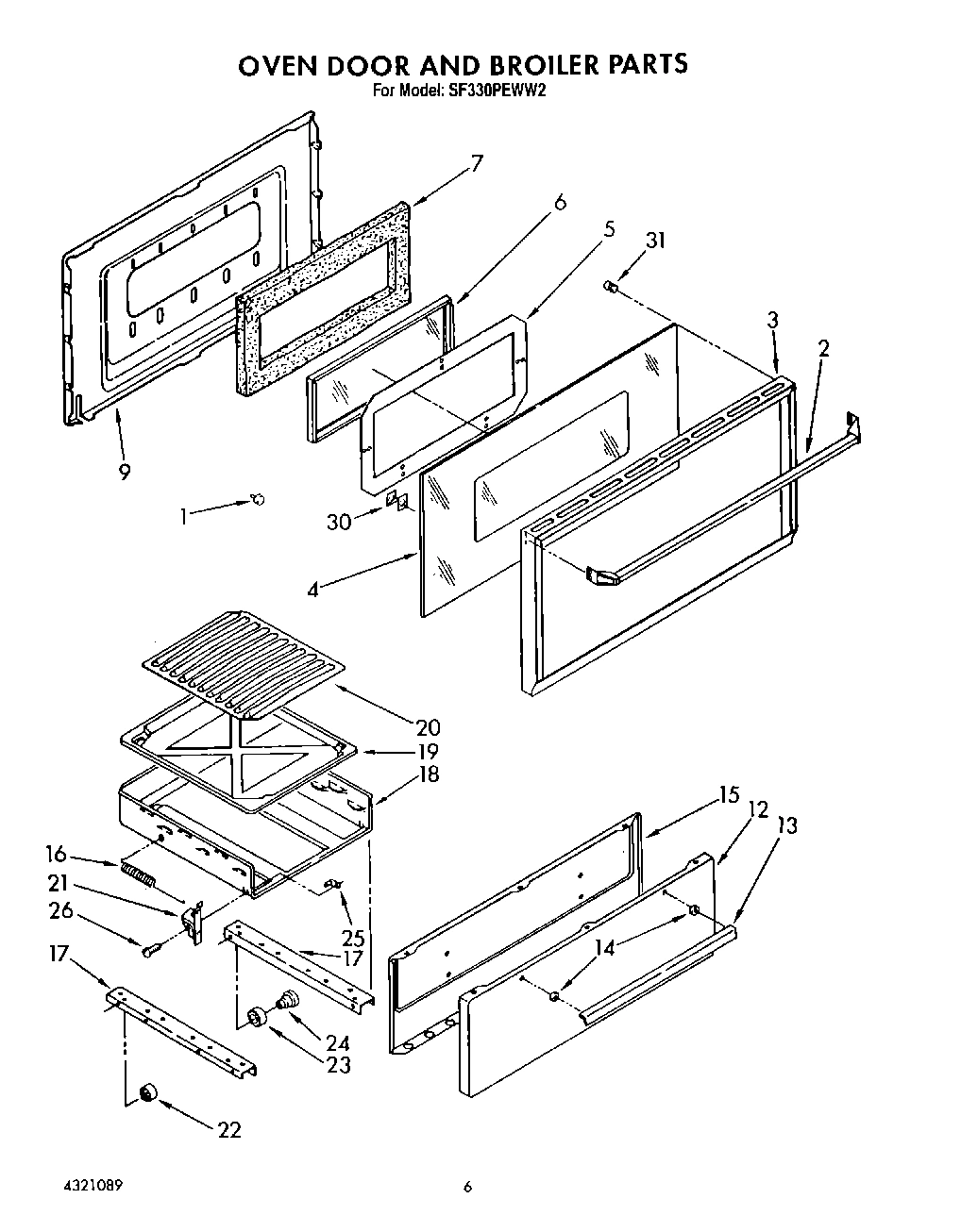 05 - OVEN DOOR AND BROILER
