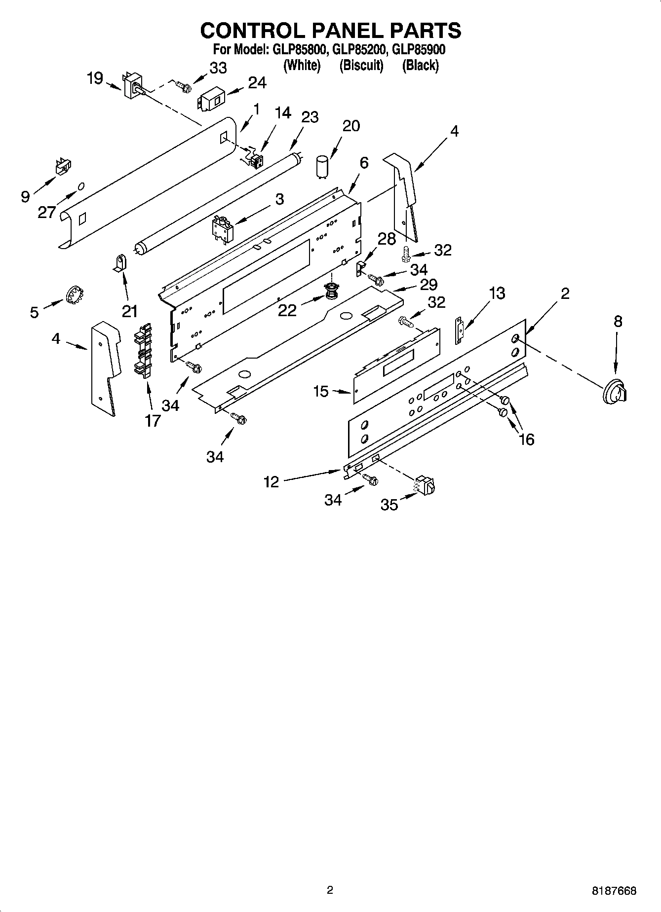 02 - CONTROL PANEL PARTS