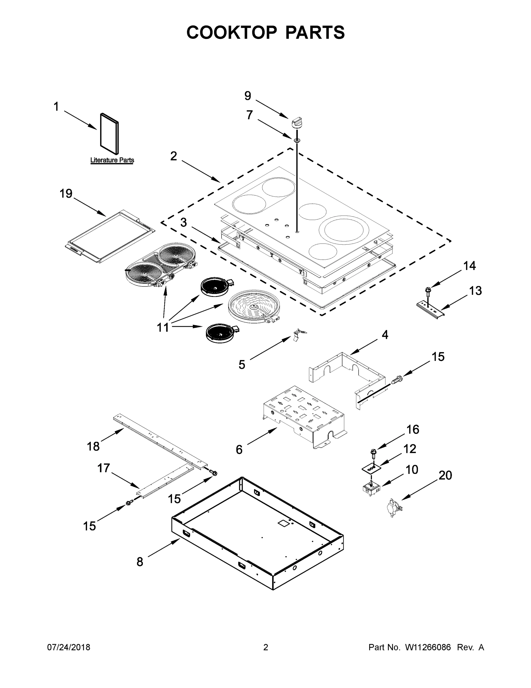 02 - COOKTOP PARTS