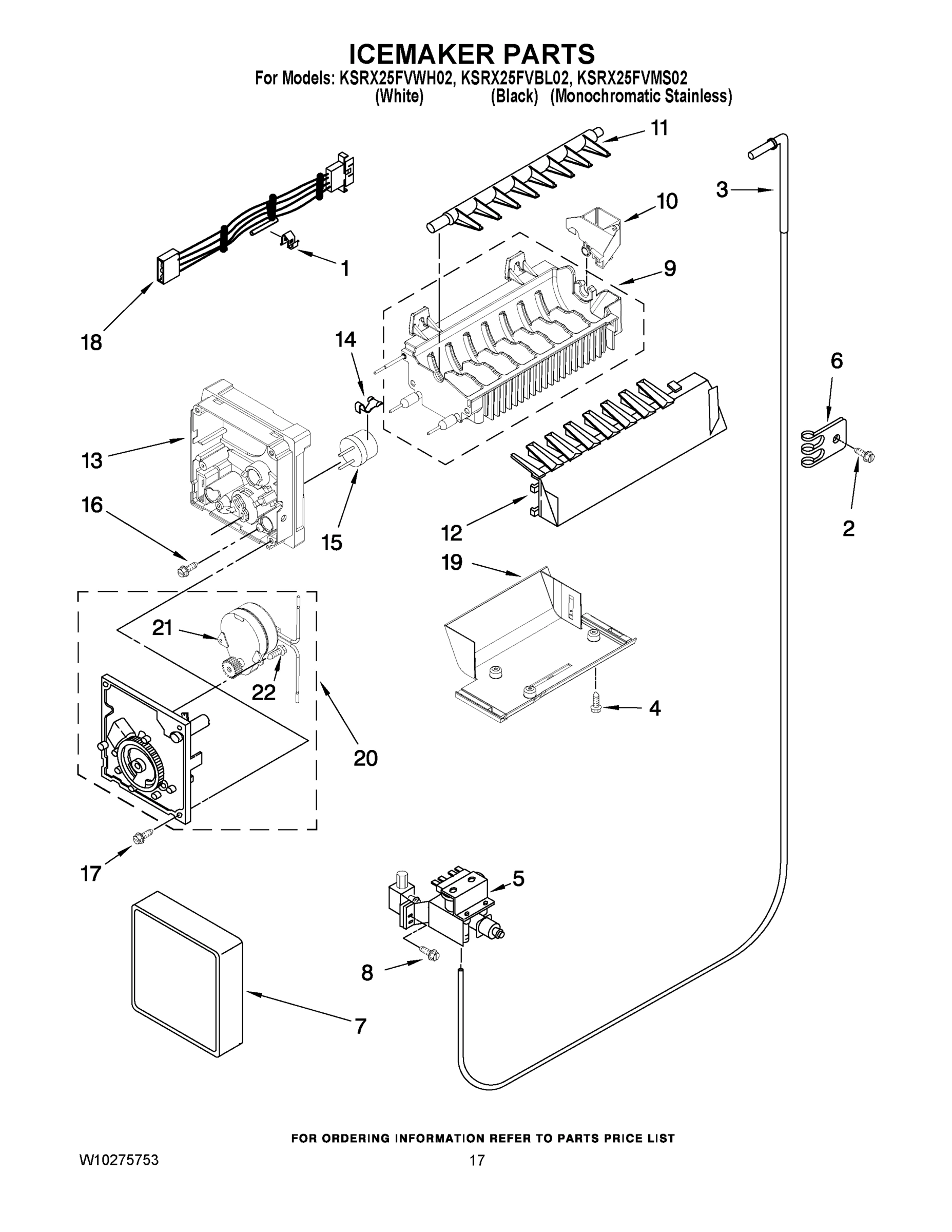 10 - ICEMAKER PARTS