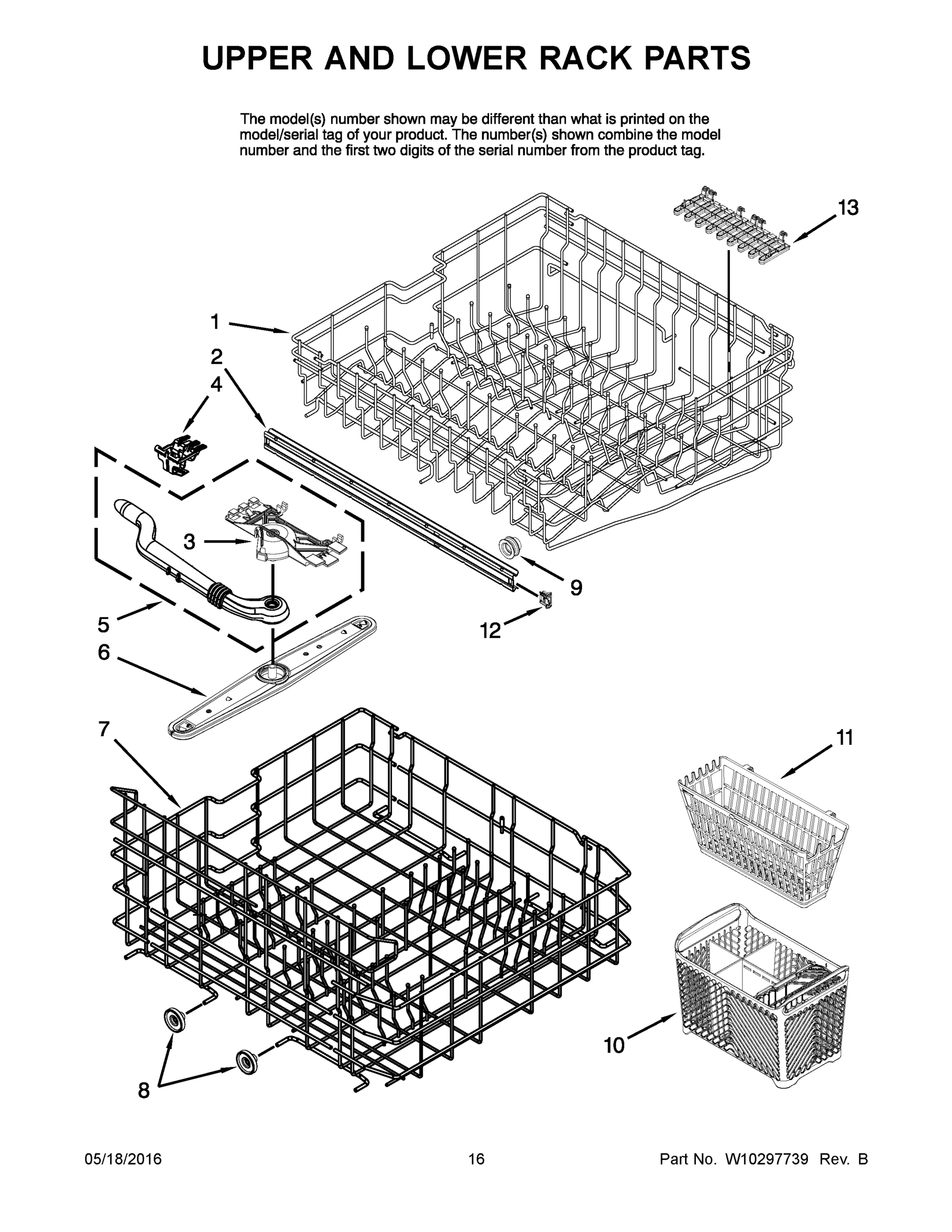 09 - UPPER AND LOWER RACK PARTS