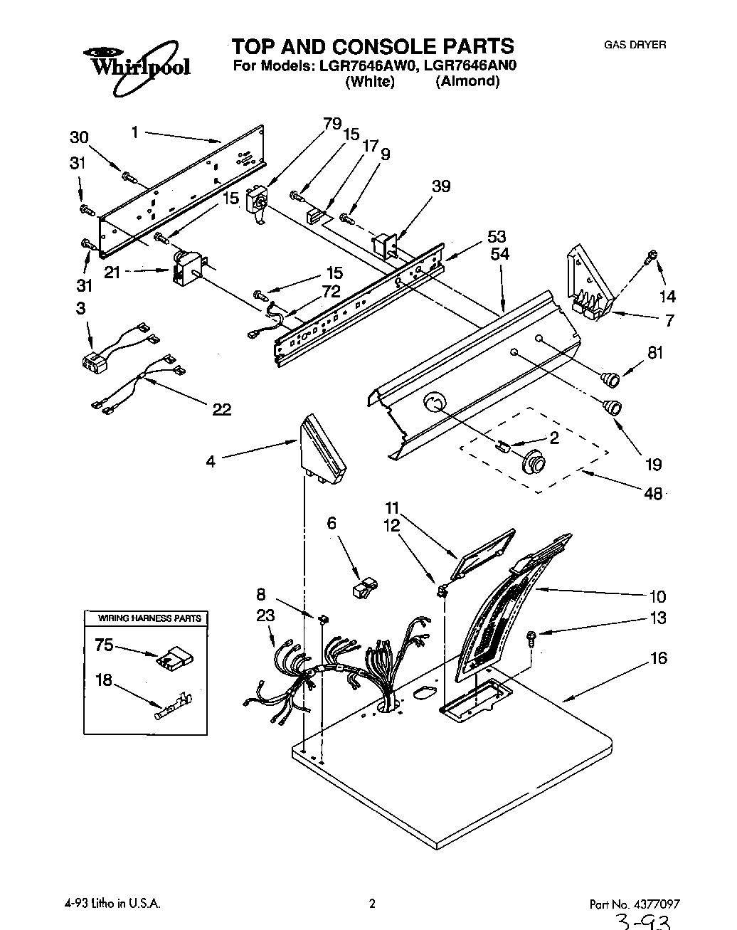 01 - TOP AND CONSOLE, LIT/OPTIONAL