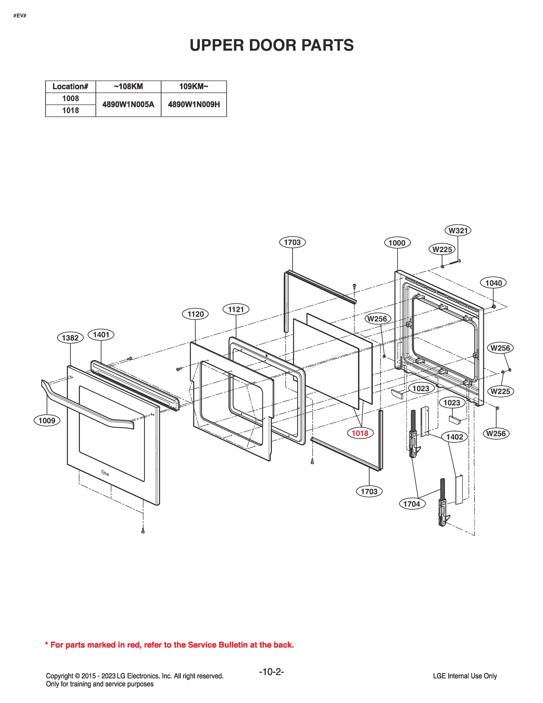 UPPER DOOR PARTS