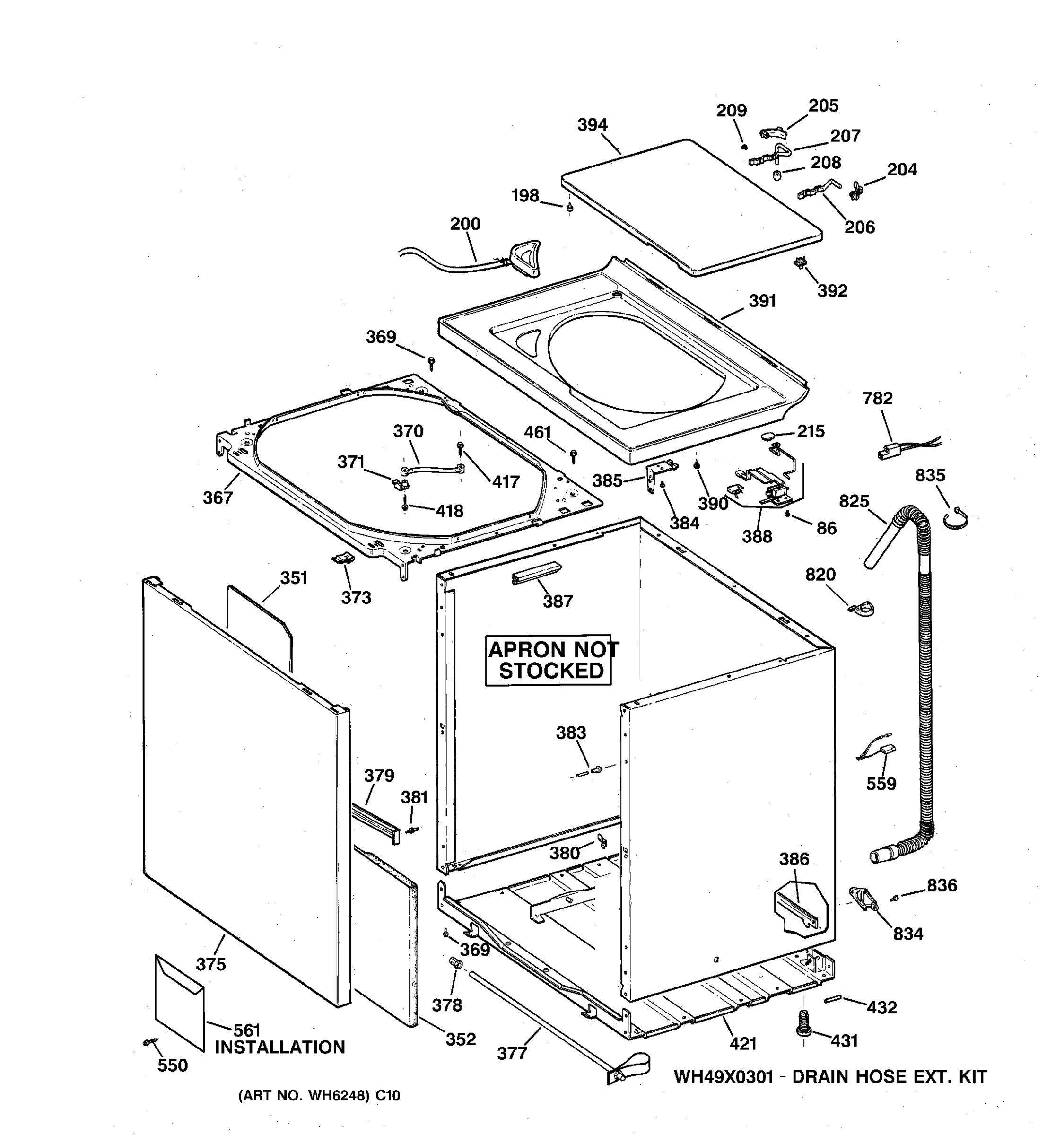 CABINET, COVER & FRONT PANEL