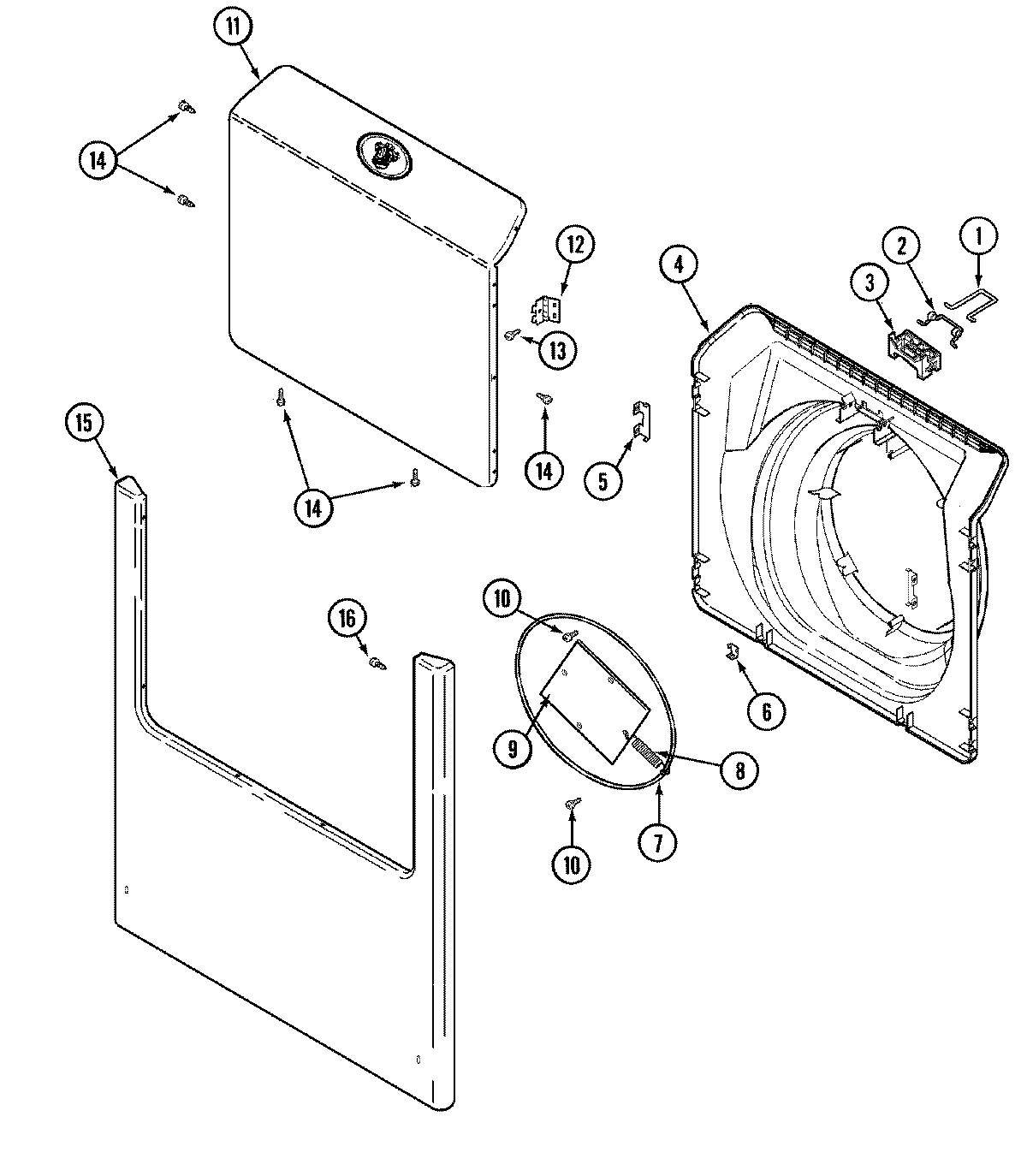 05 - DOOR & FRONT PANEL (MAH3000AWQ)