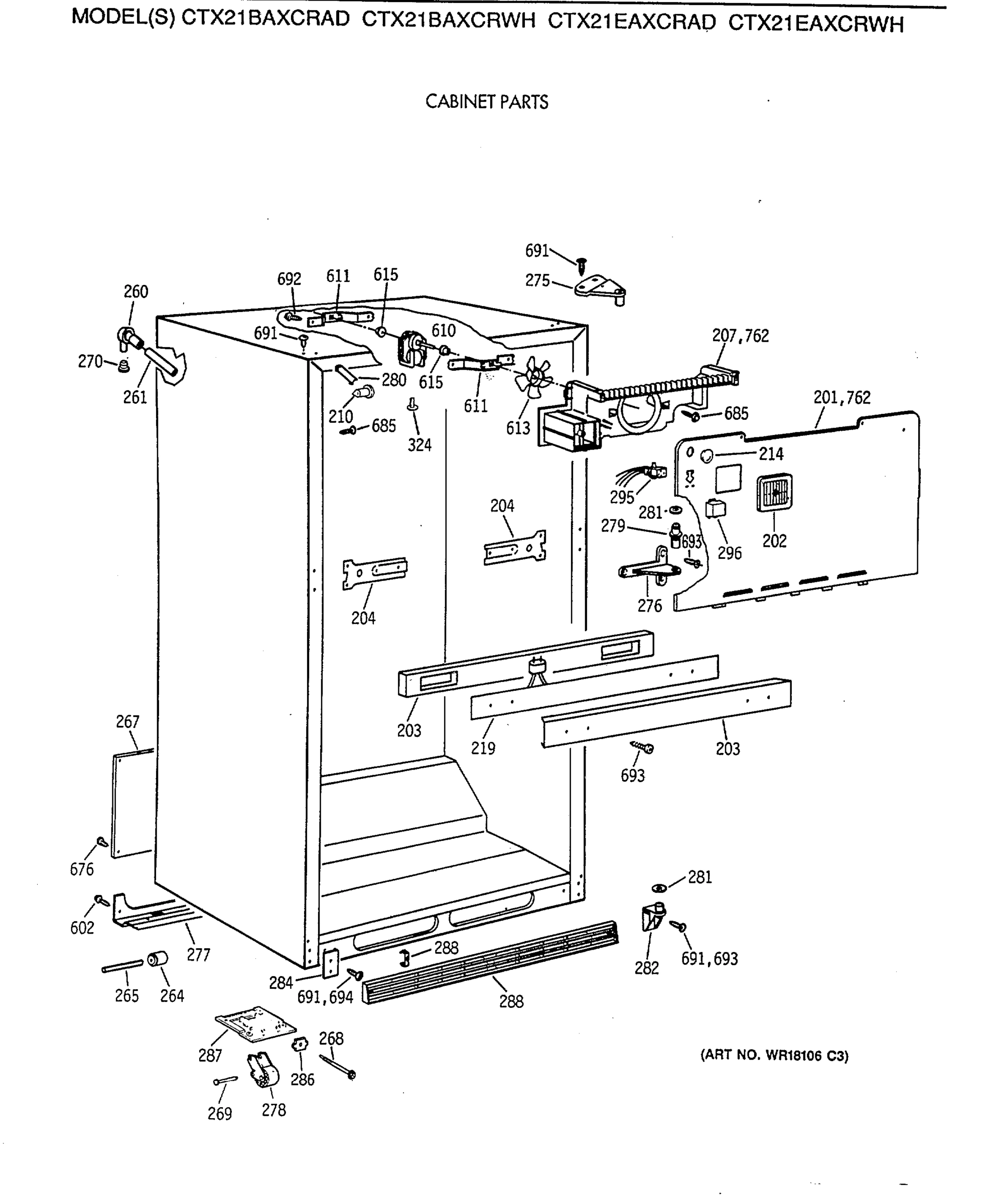 CABINET PARTS