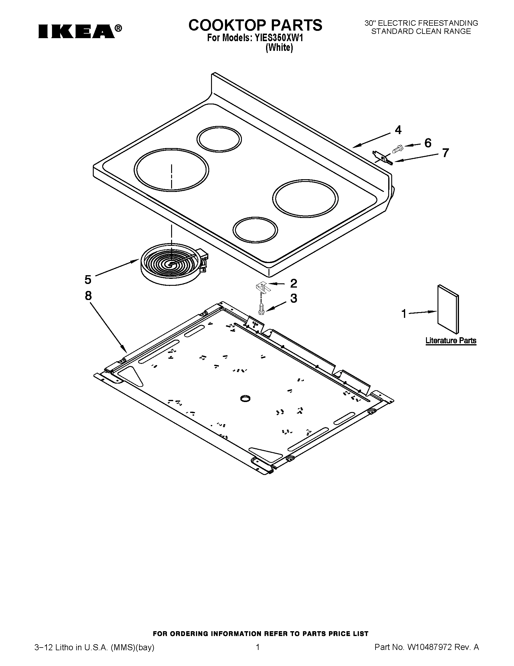 01 - COOKTOP PARTS