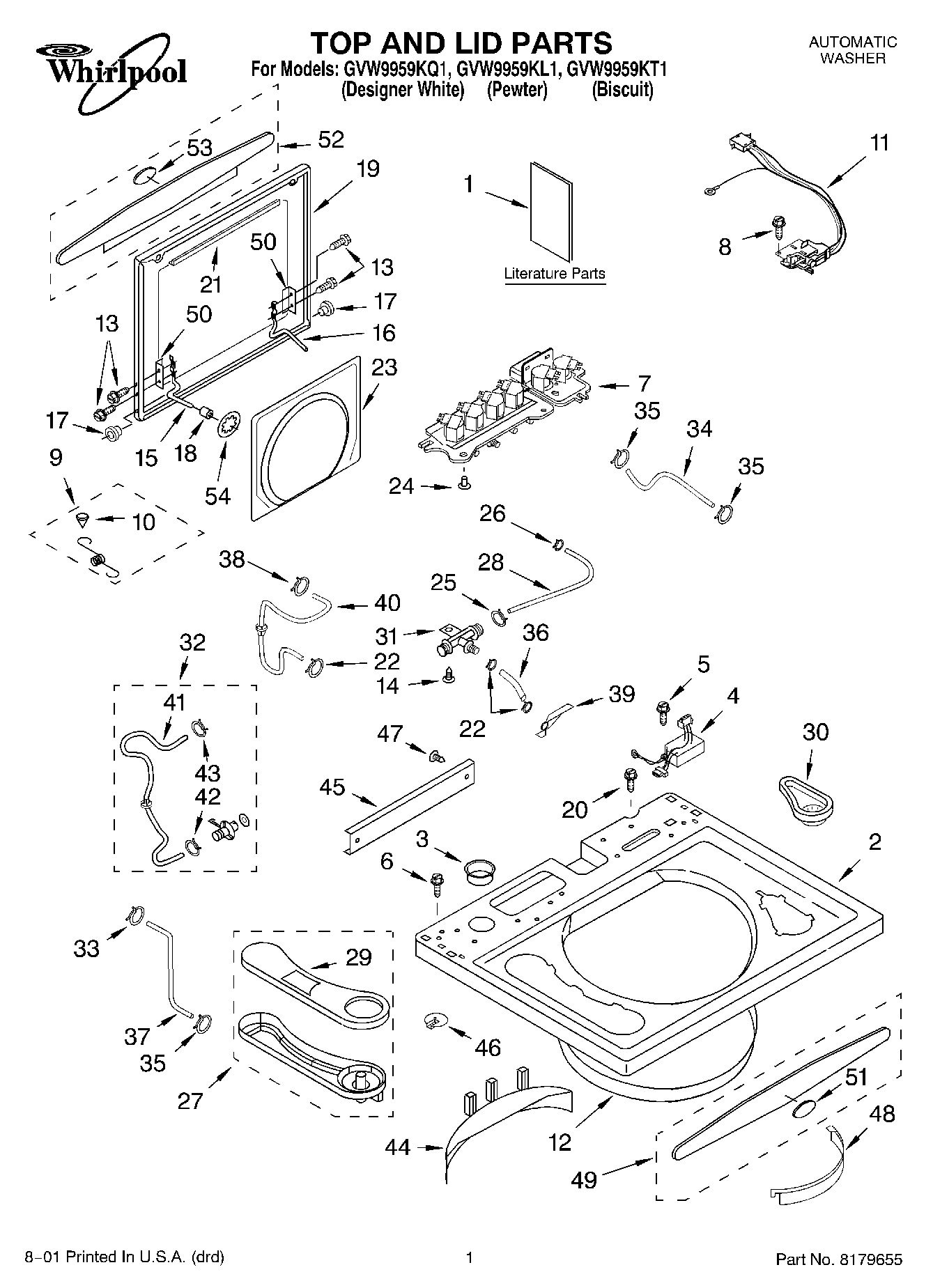 01 - TOP AND LID, LITERATURE
