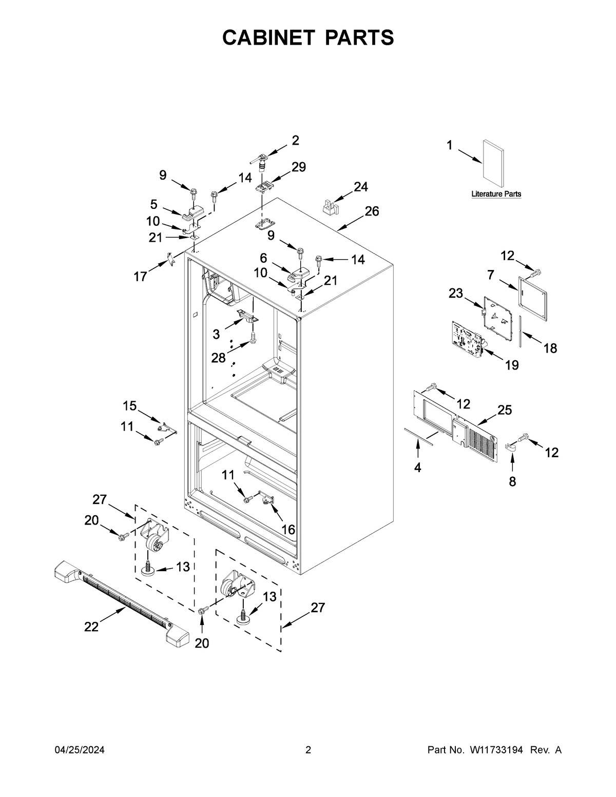 02 - CABINET PARTS
