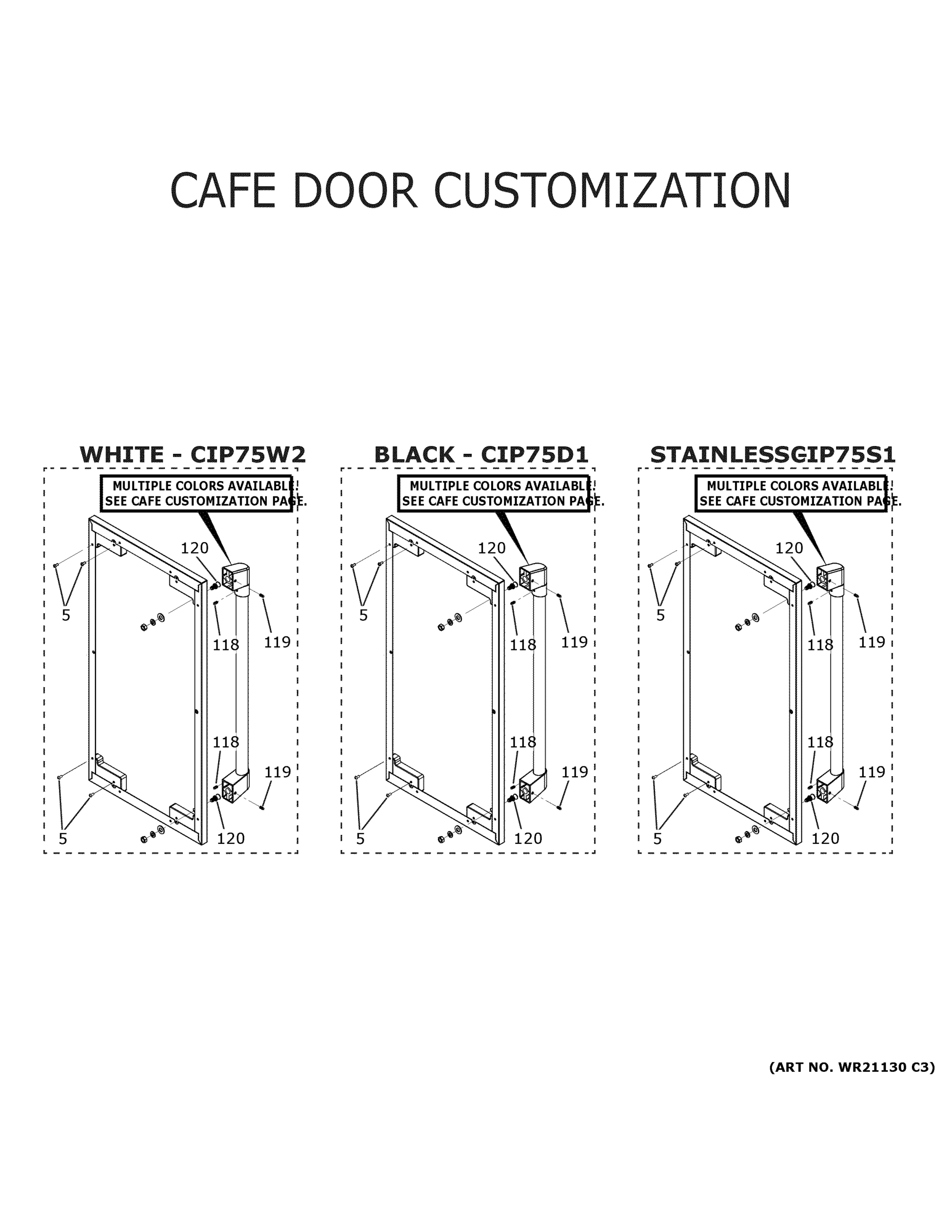 CAFE DOOR CUSTOMIZATION