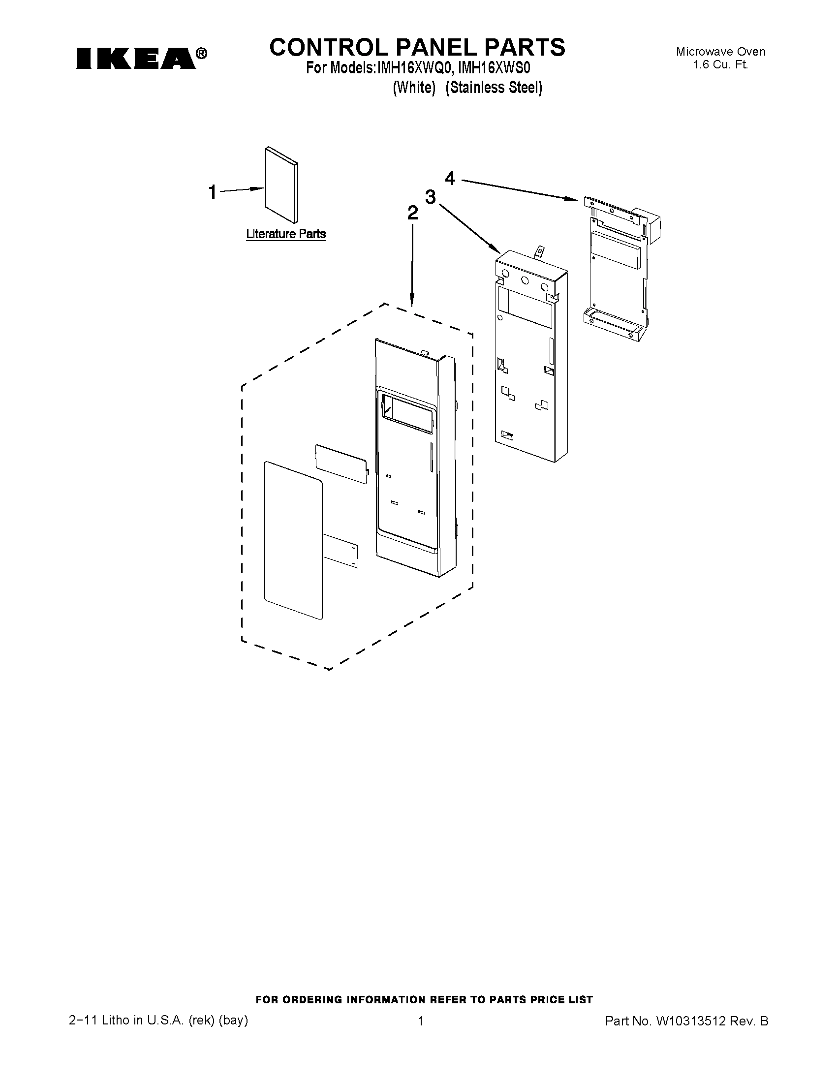 01 - CONTROL PANEL PARTS