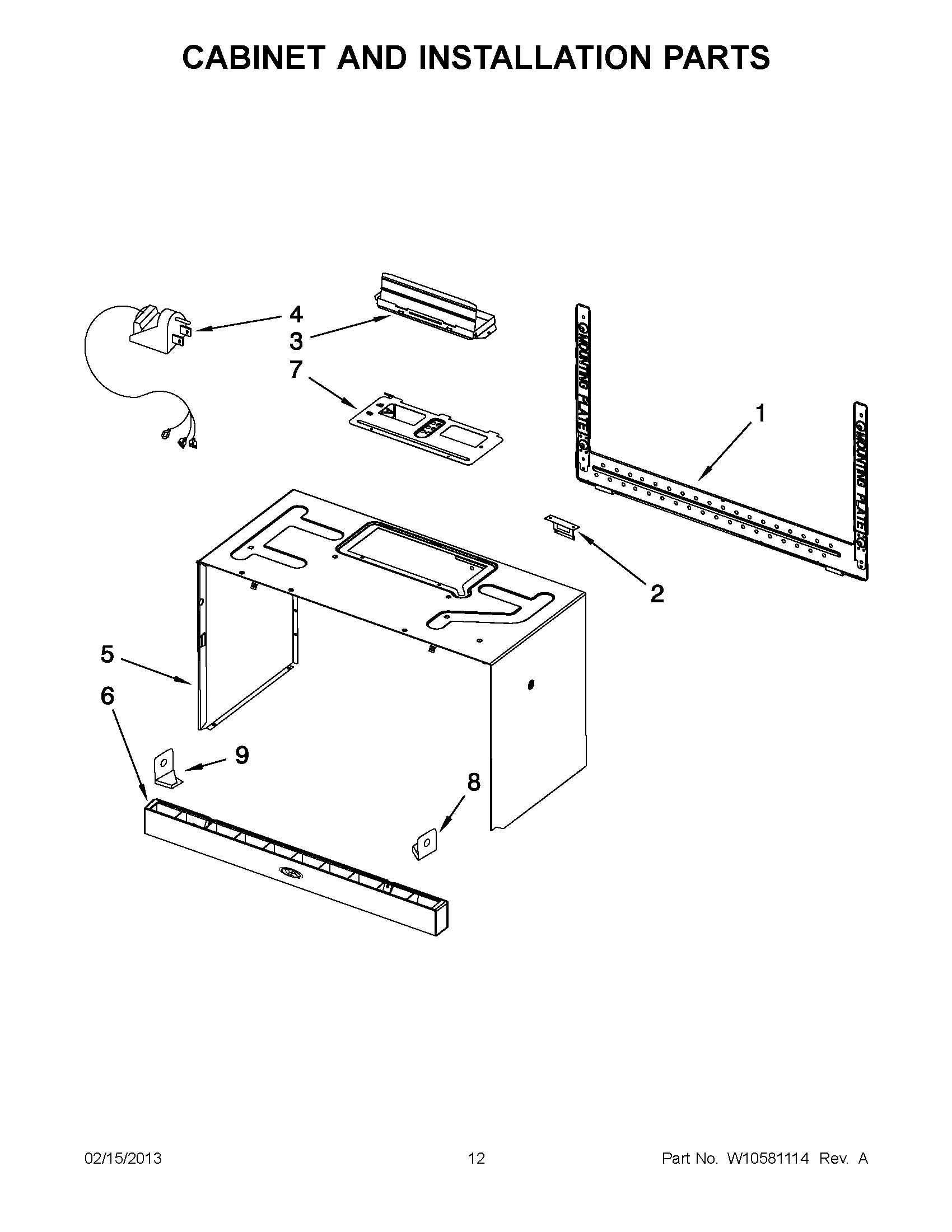 06 - CABINET AND INSTALLATION PARTS