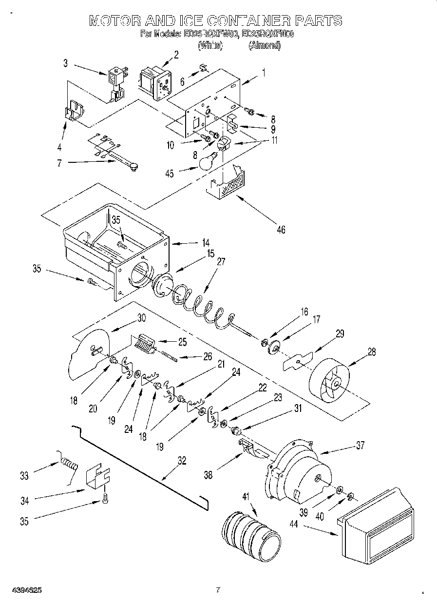 05 - MOTOR AND ICE CONTAINER