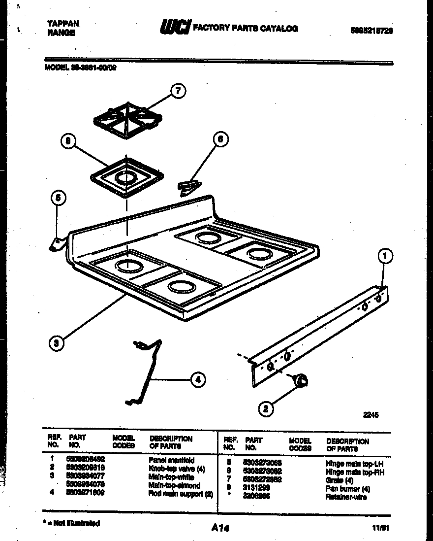 03 - COOKTOP PARTS