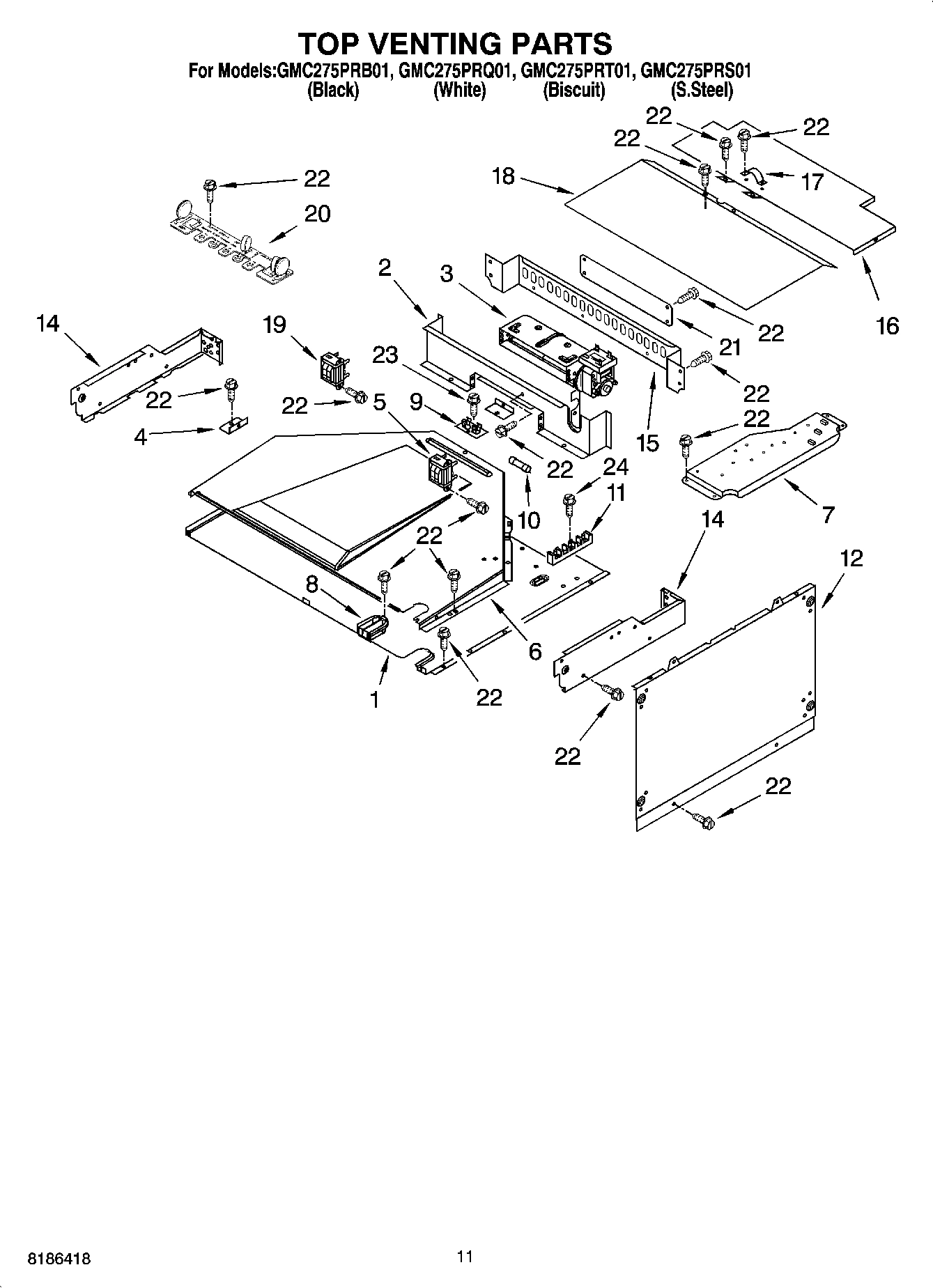09 - TOP VENTING PARTS, OPTIONAL PARTS