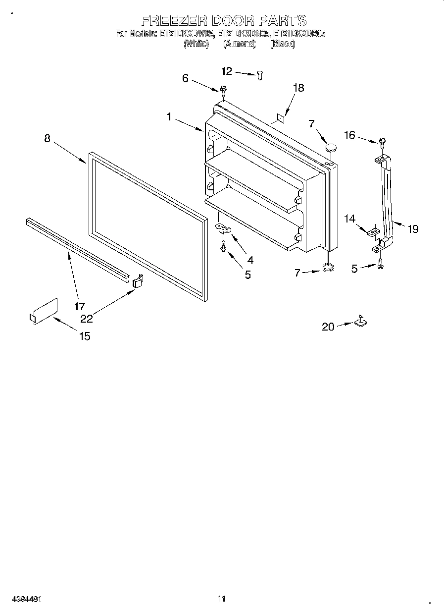 06 - FREEZER DOOR, LIT/OPTIONAL
