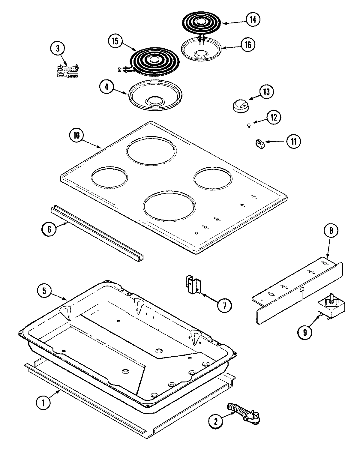 01 - CONTROL PANEL/TOP ASSEMBLY/BODY
