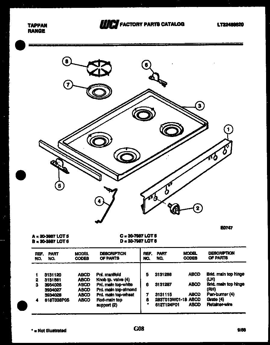 04 - COOKTOP PARTS