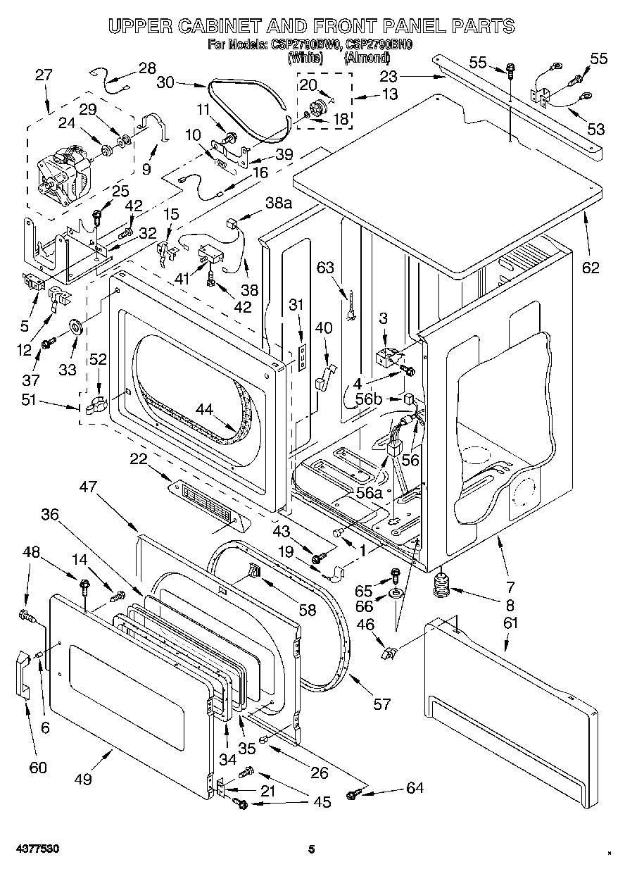 03 - UPPER CABINET AND FRONT PANEL