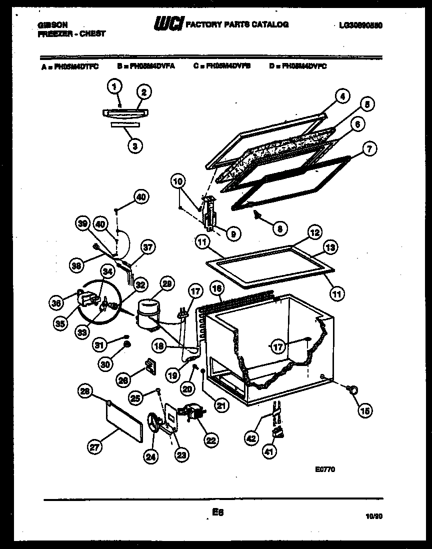 02 - CHEST FREEZER PARTS