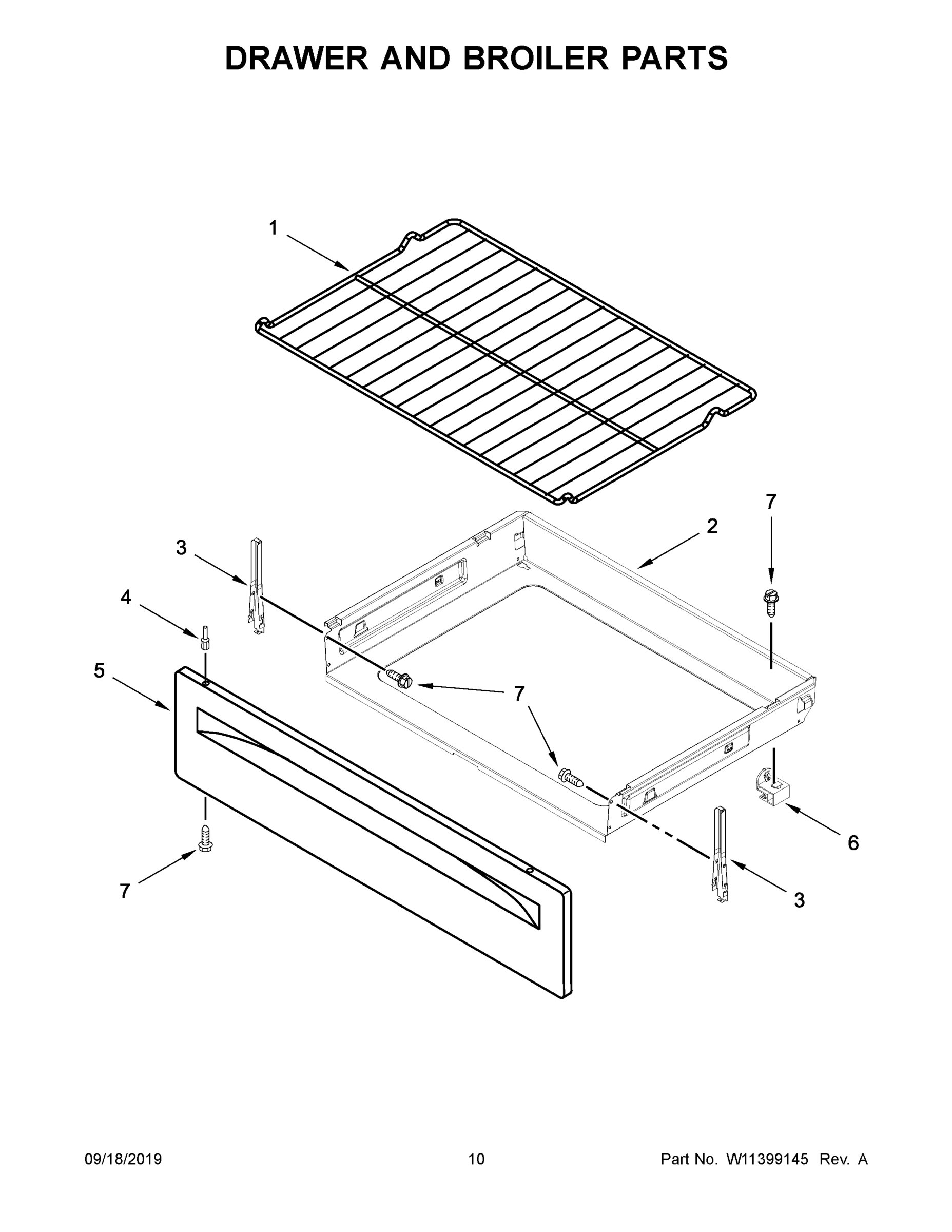 06 - DRAWER AND BROILER PARTS