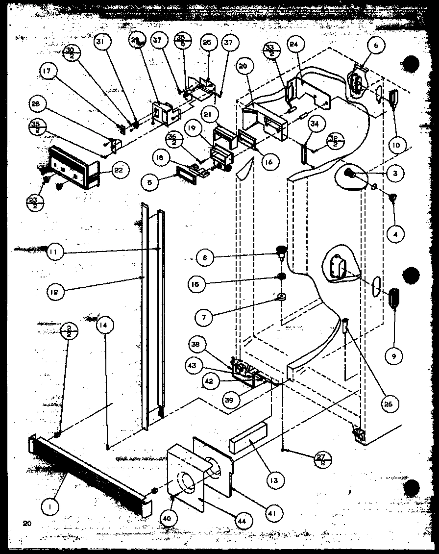 14 - REF/FZ CONTROLS AND CABINET PARTS