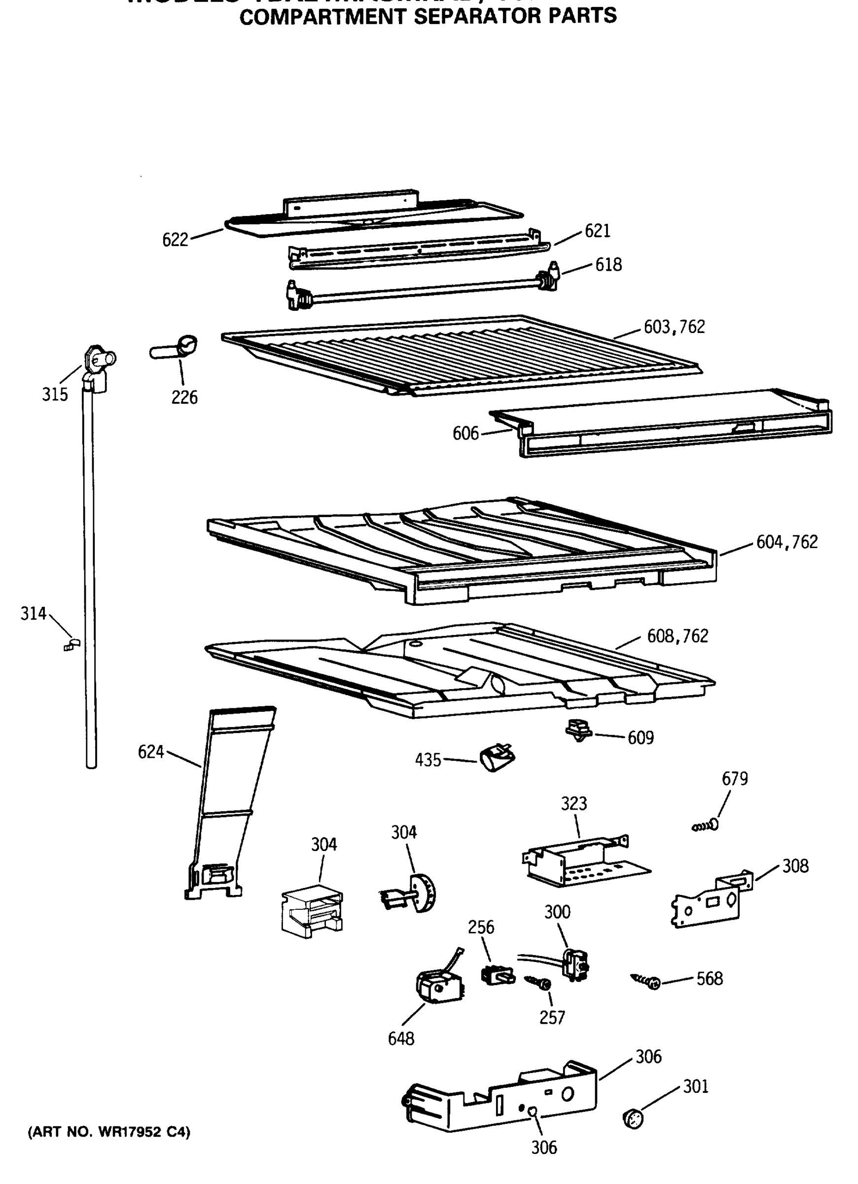 COMPARTMENT SEPARATOR PARTS