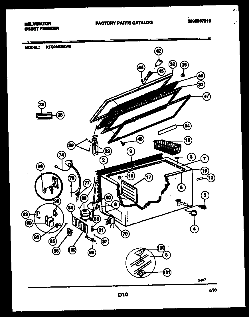 02 - CHEST FREEZER PARTS