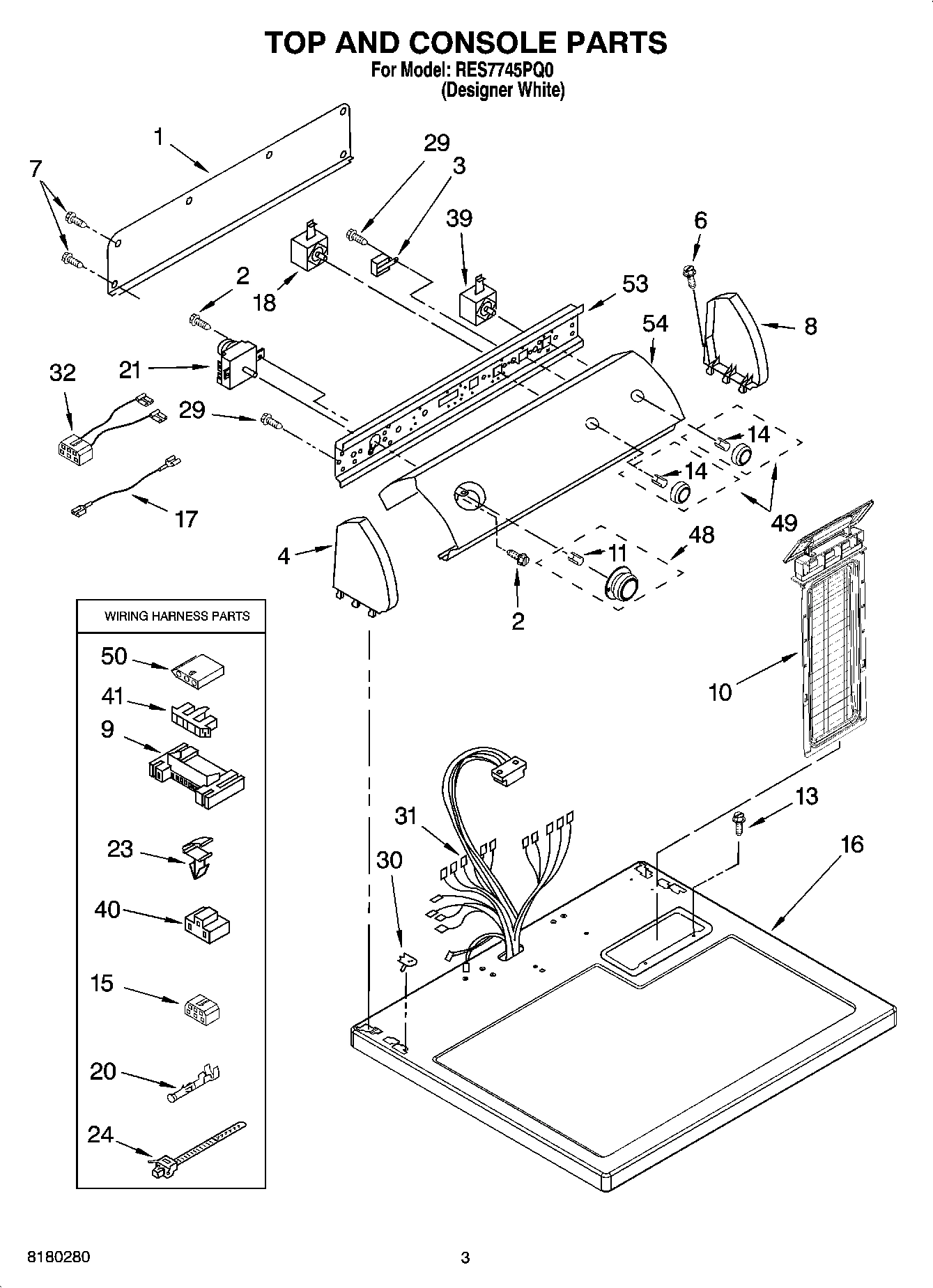 02 - TOP AND CONSOLE PARTS