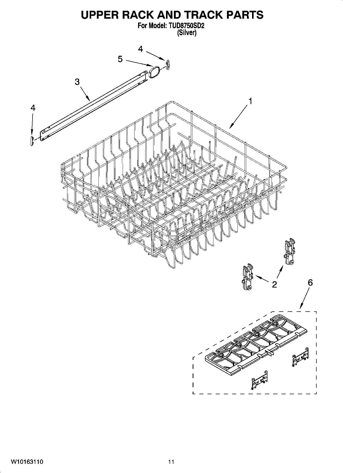 09 - UPPER RACK AND TRACK PARTS