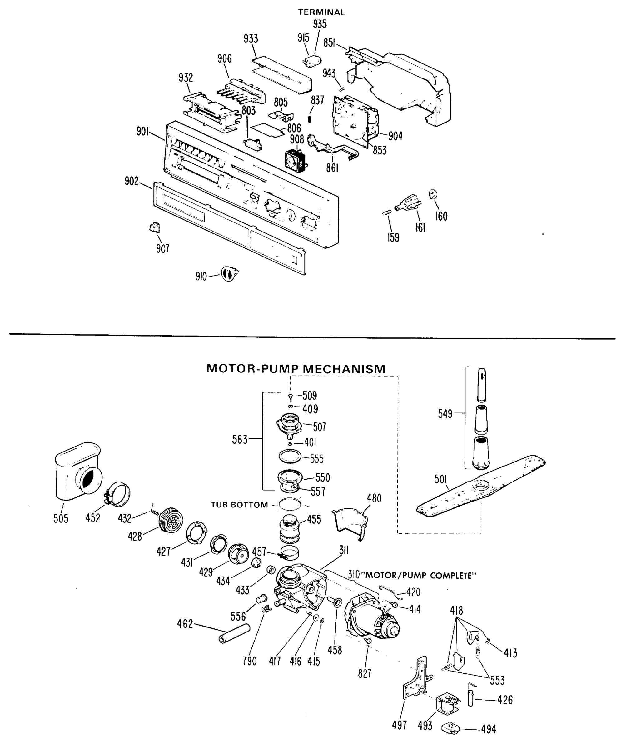MOTOR-PUMP MECHANISM