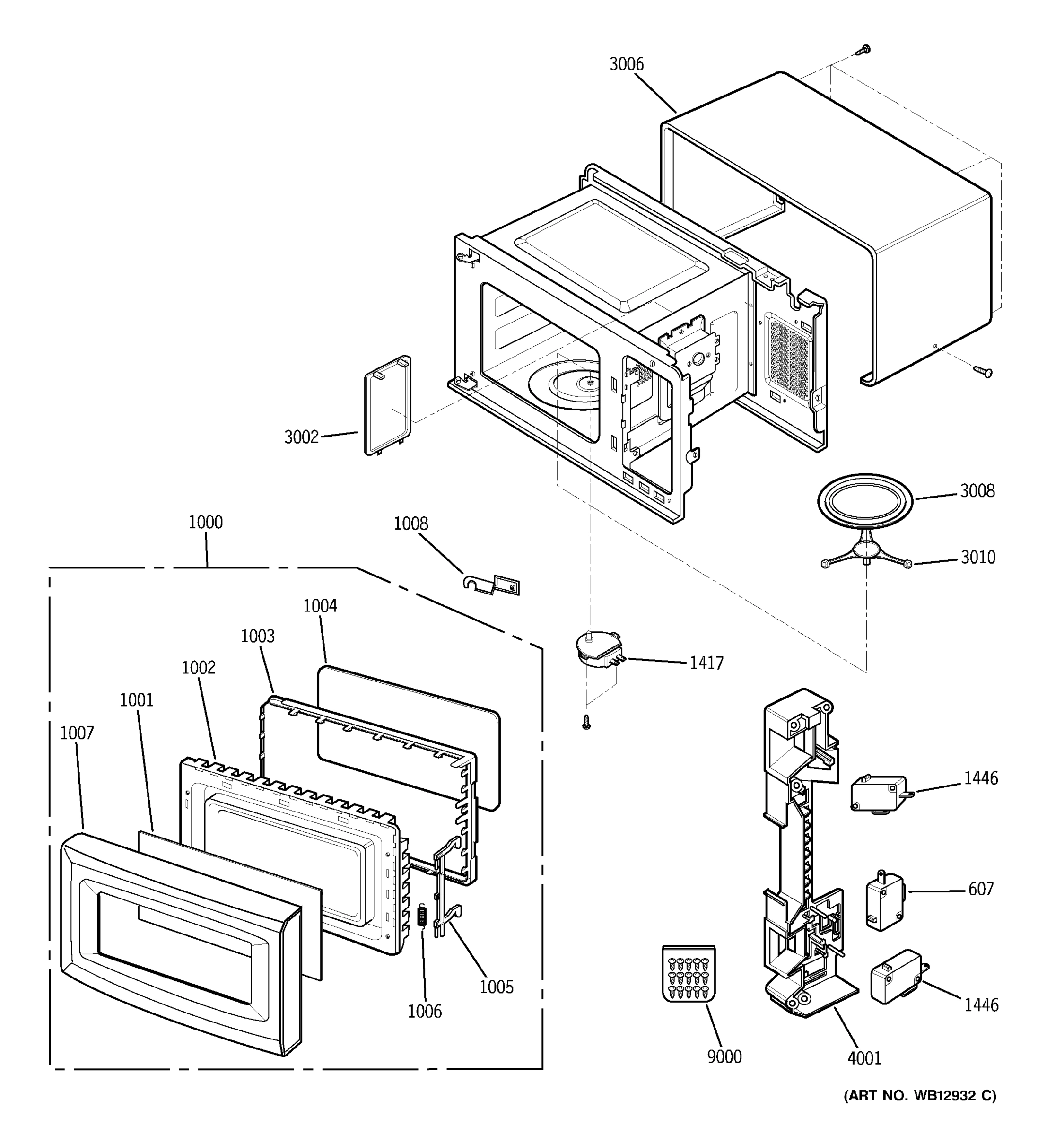 OVEN, DOOR & LATCH BOARD PARTS