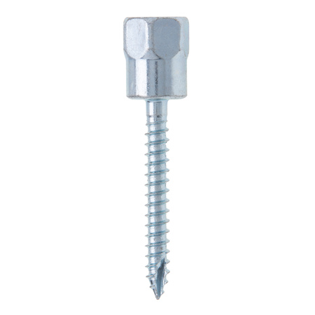 Thread Rod 1/4 X 2 Wood V-Mt Ancr St-zn (Jar 25) - NSI