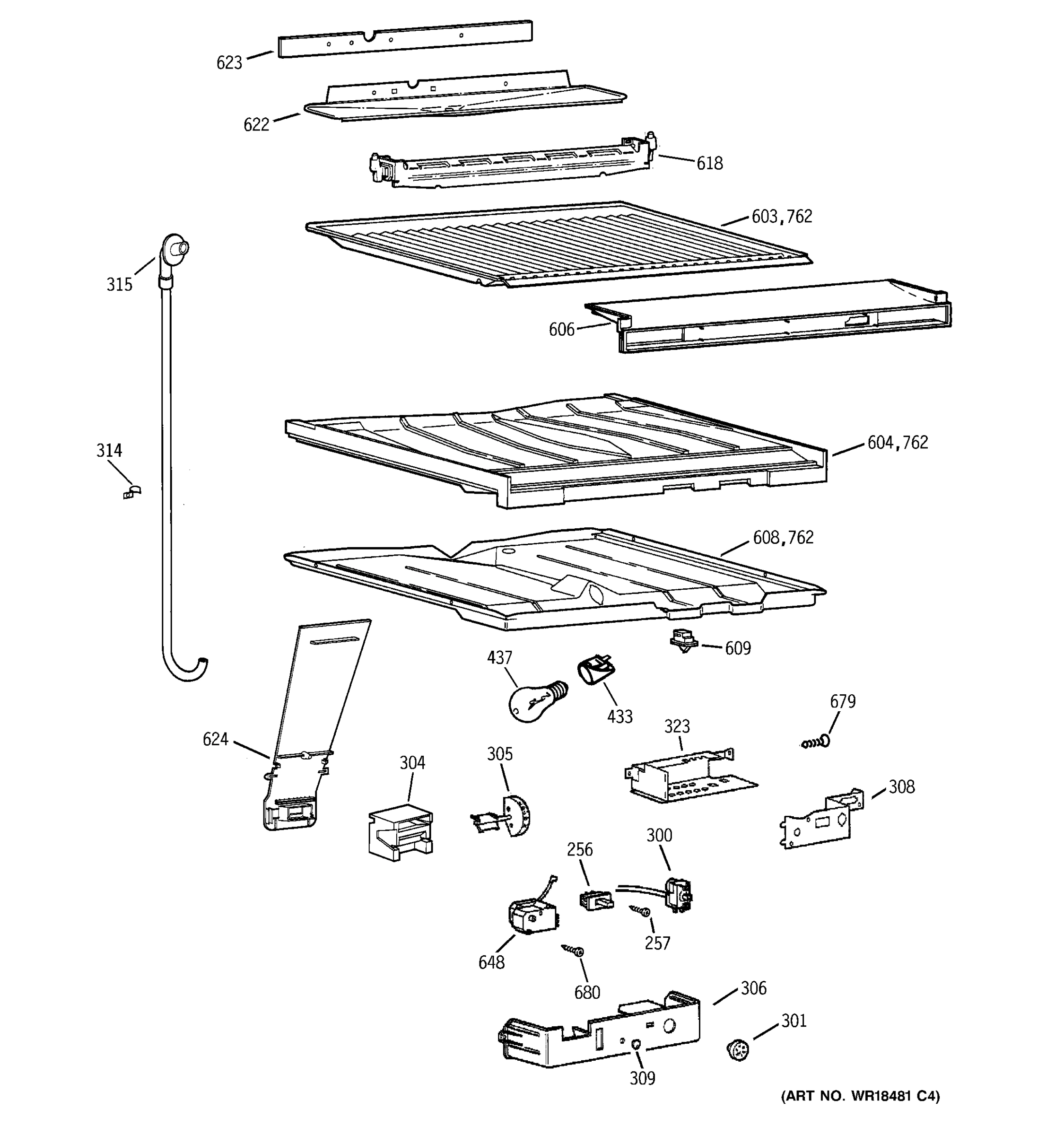 COMPARTMENT SEPARATOR PARTS