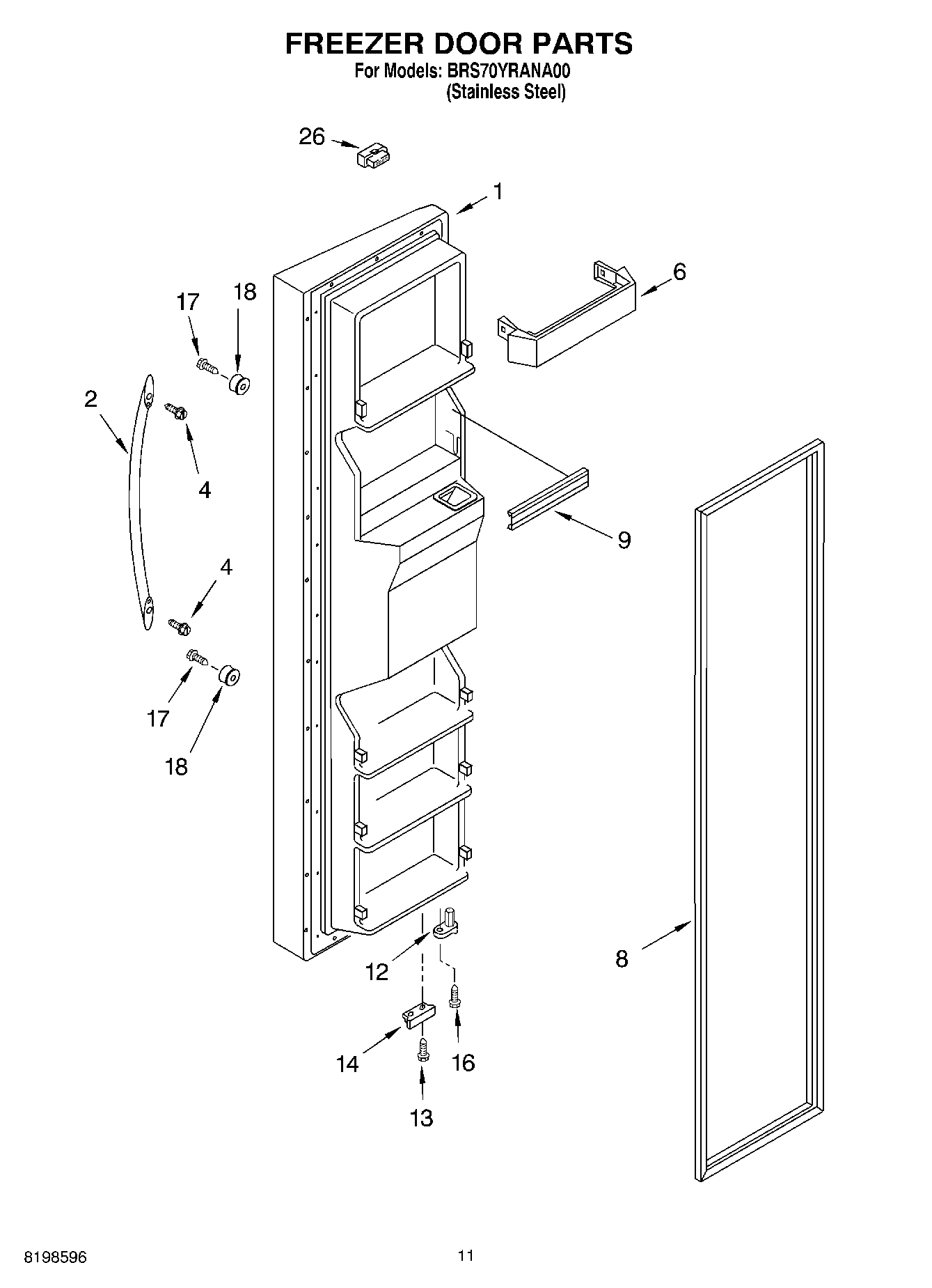 07 - FREEZER DOOR PARTS